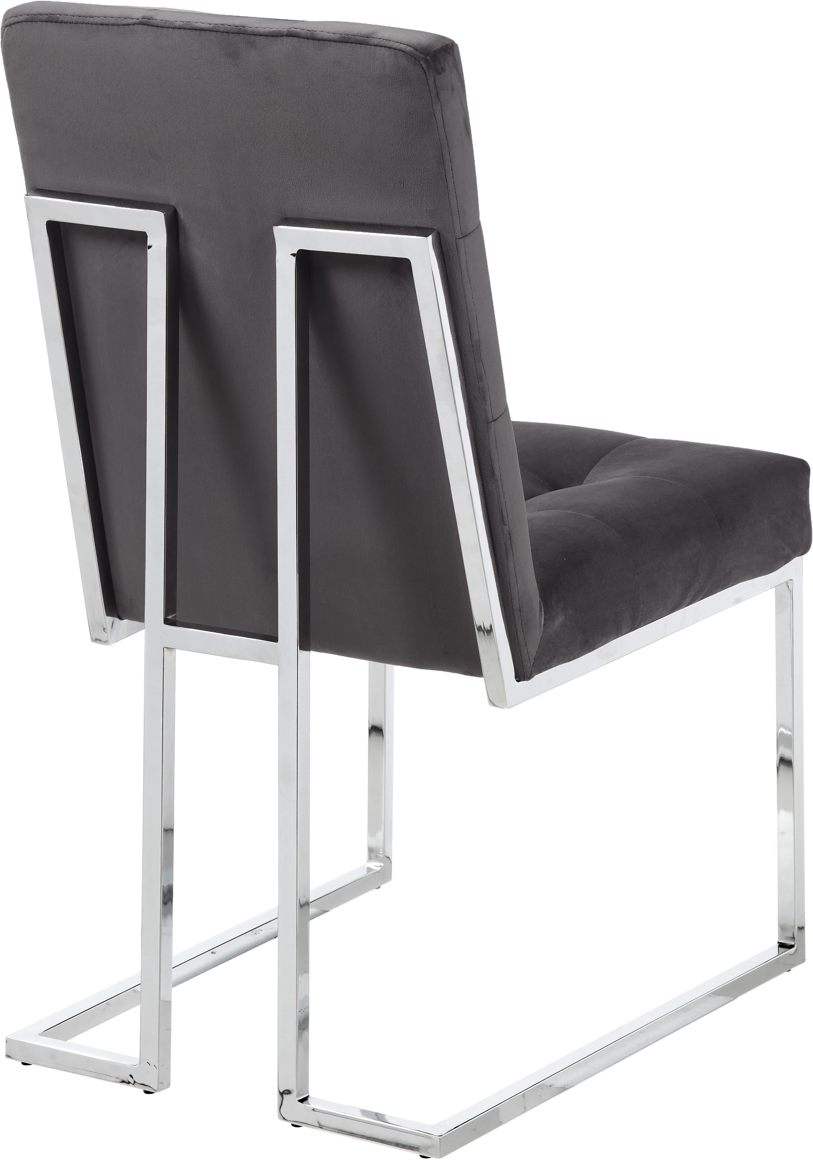 Alexis Grey Velvet Dining Chair - Luxury Home Furniture (MI)