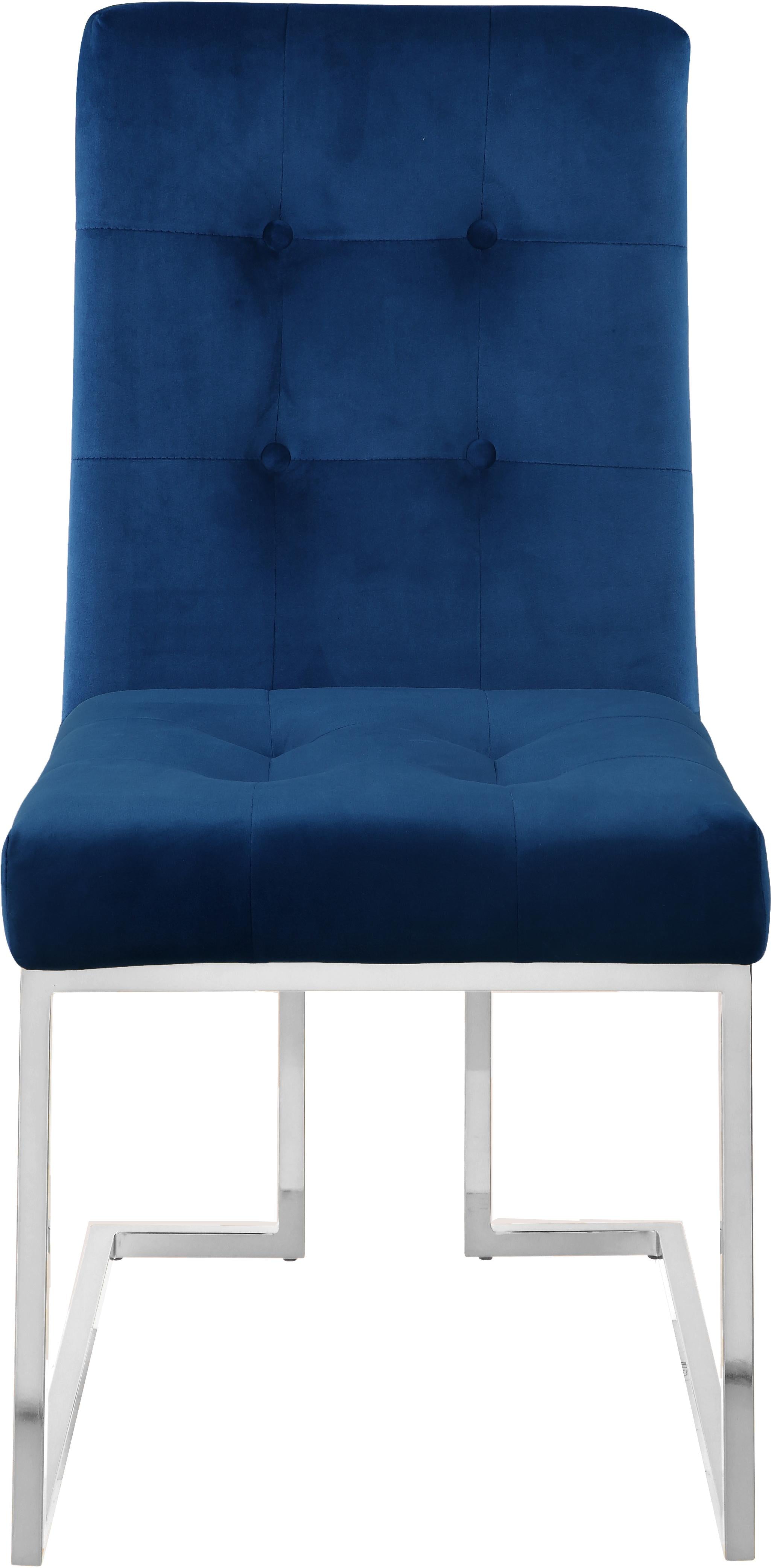 Alexis Navy Velvet Dining Chair - Luxury Home Furniture (MI)