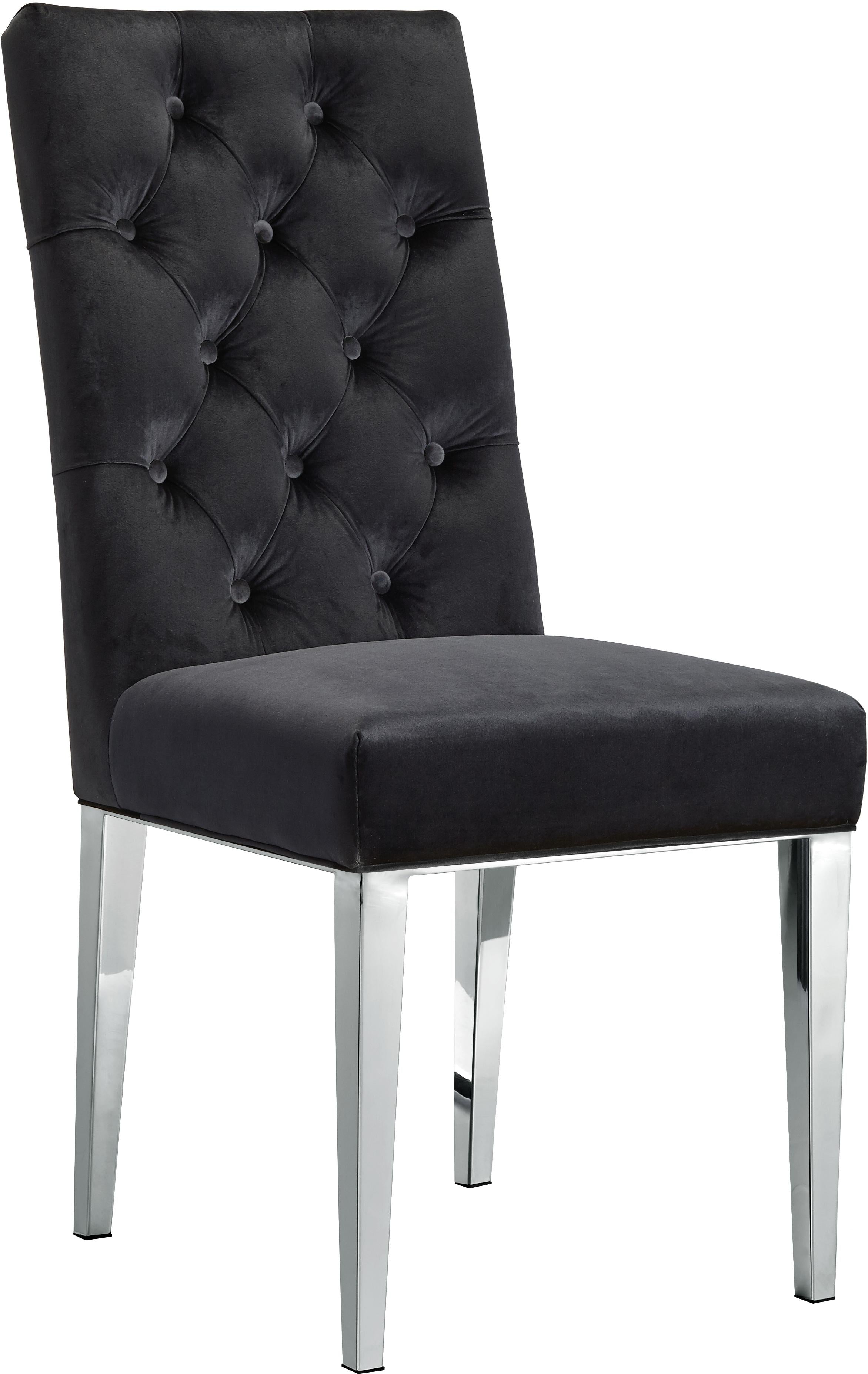 Juno Black Velvet Dining Chair - Luxury Home Furniture (MI)