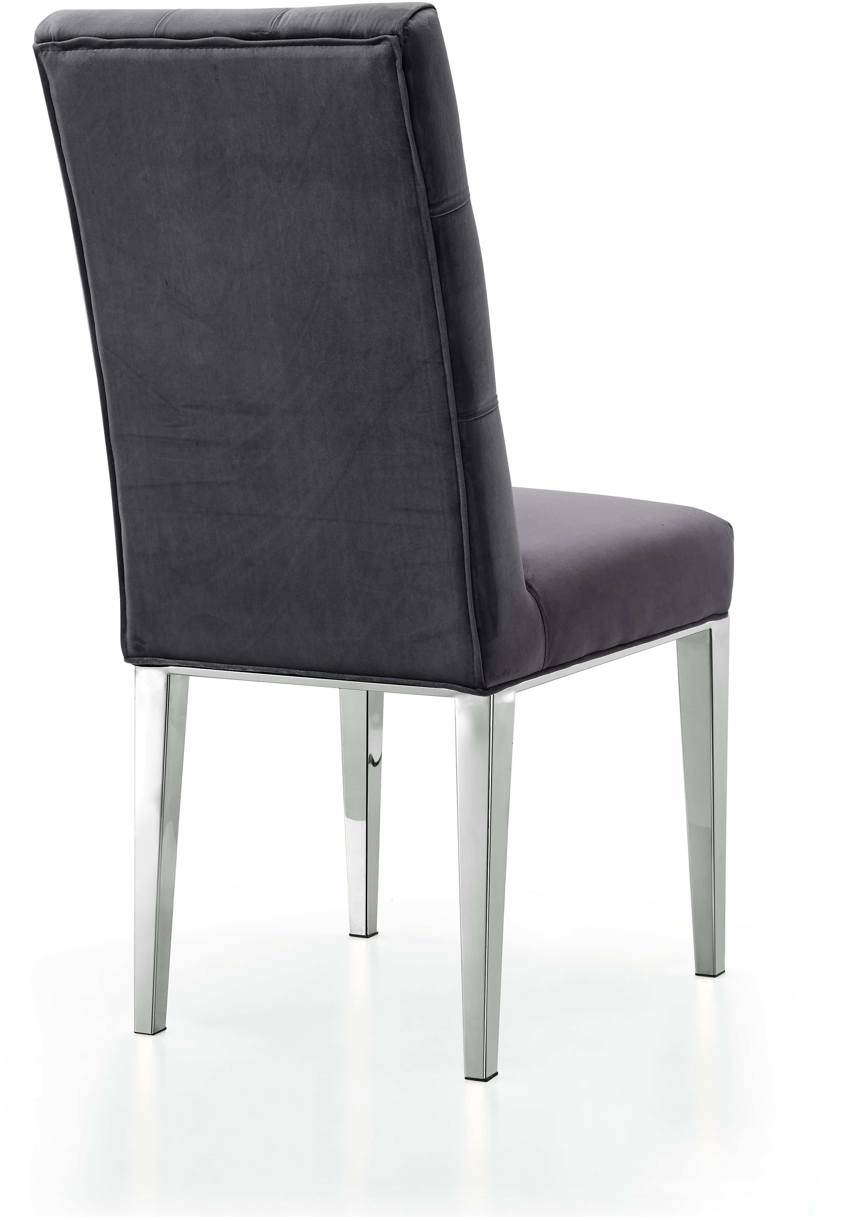 Juno Grey Velvet Dining Chair - Luxury Home Furniture (MI)