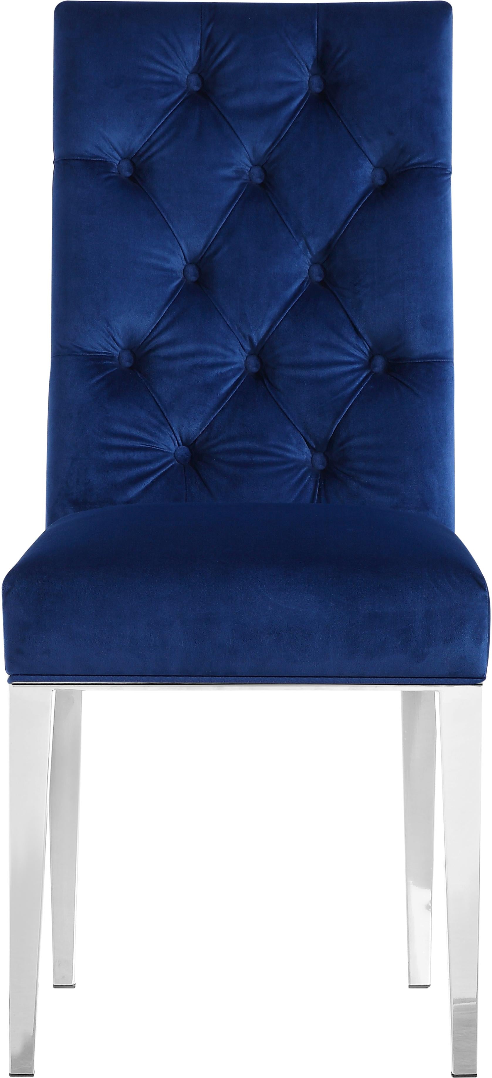 Juno Navy Velvet Dining Chair - Luxury Home Furniture (MI)