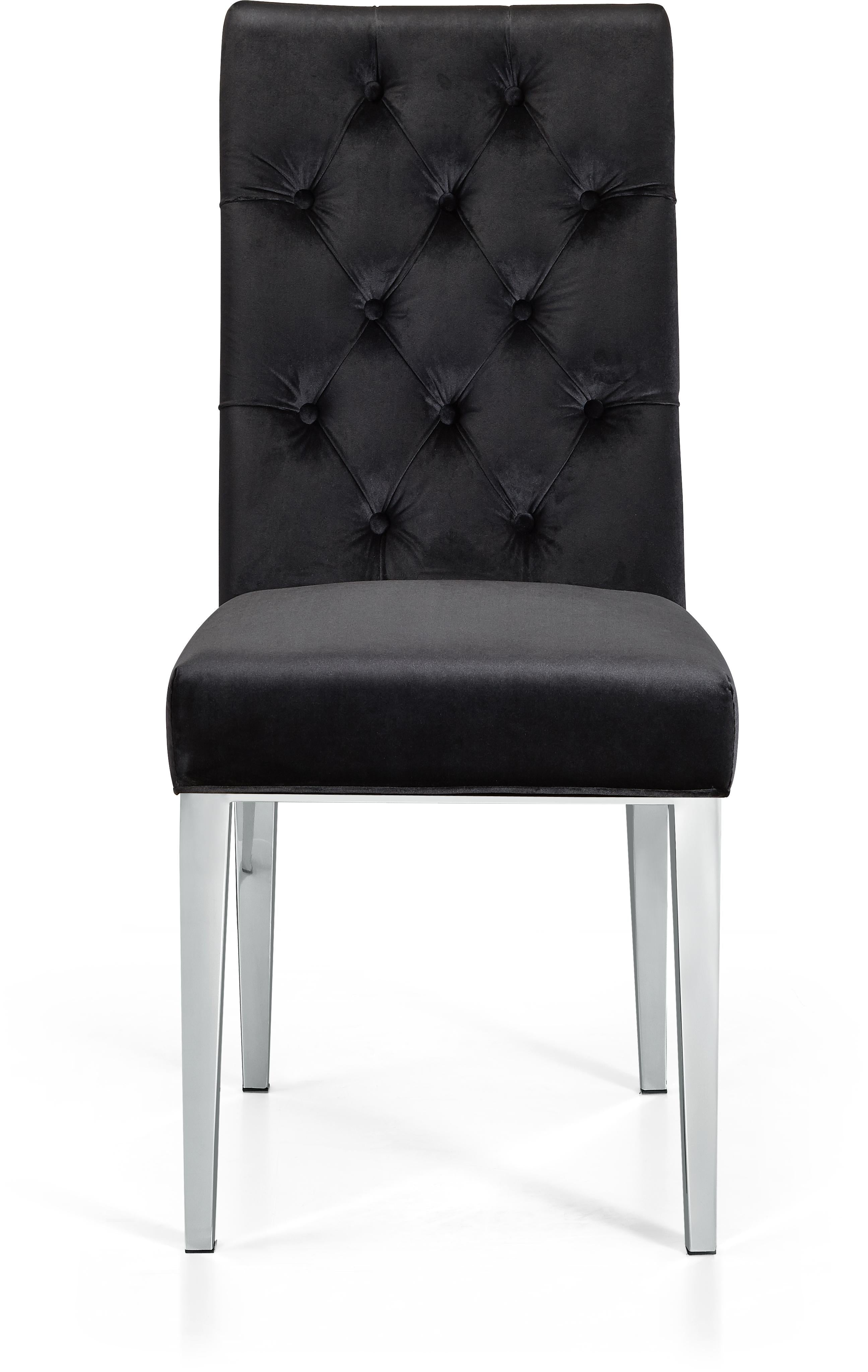 Juno Black Velvet Dining Chair - Luxury Home Furniture (MI)