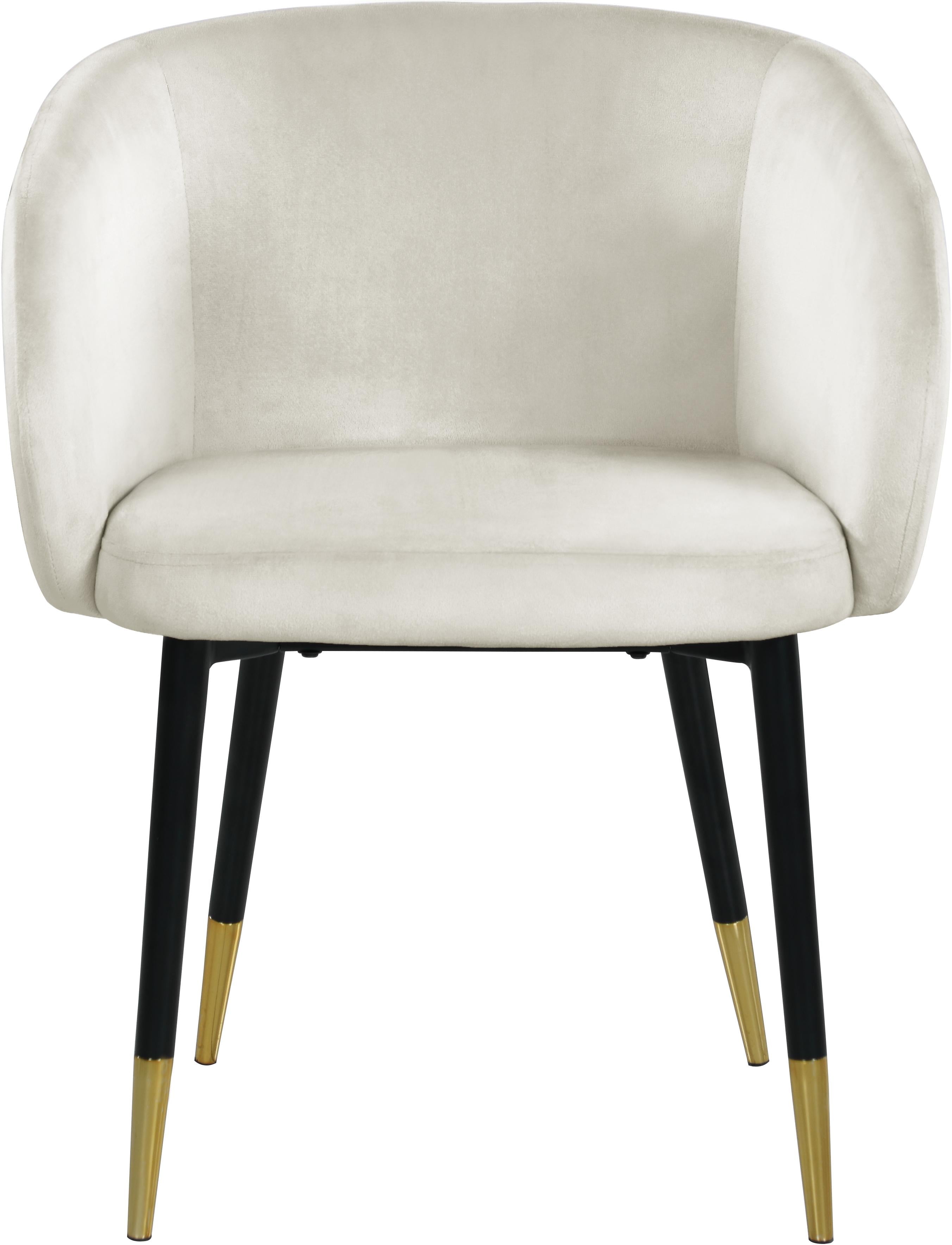 Louise Cream Velvet Dining Chair - Luxury Home Furniture (MI)