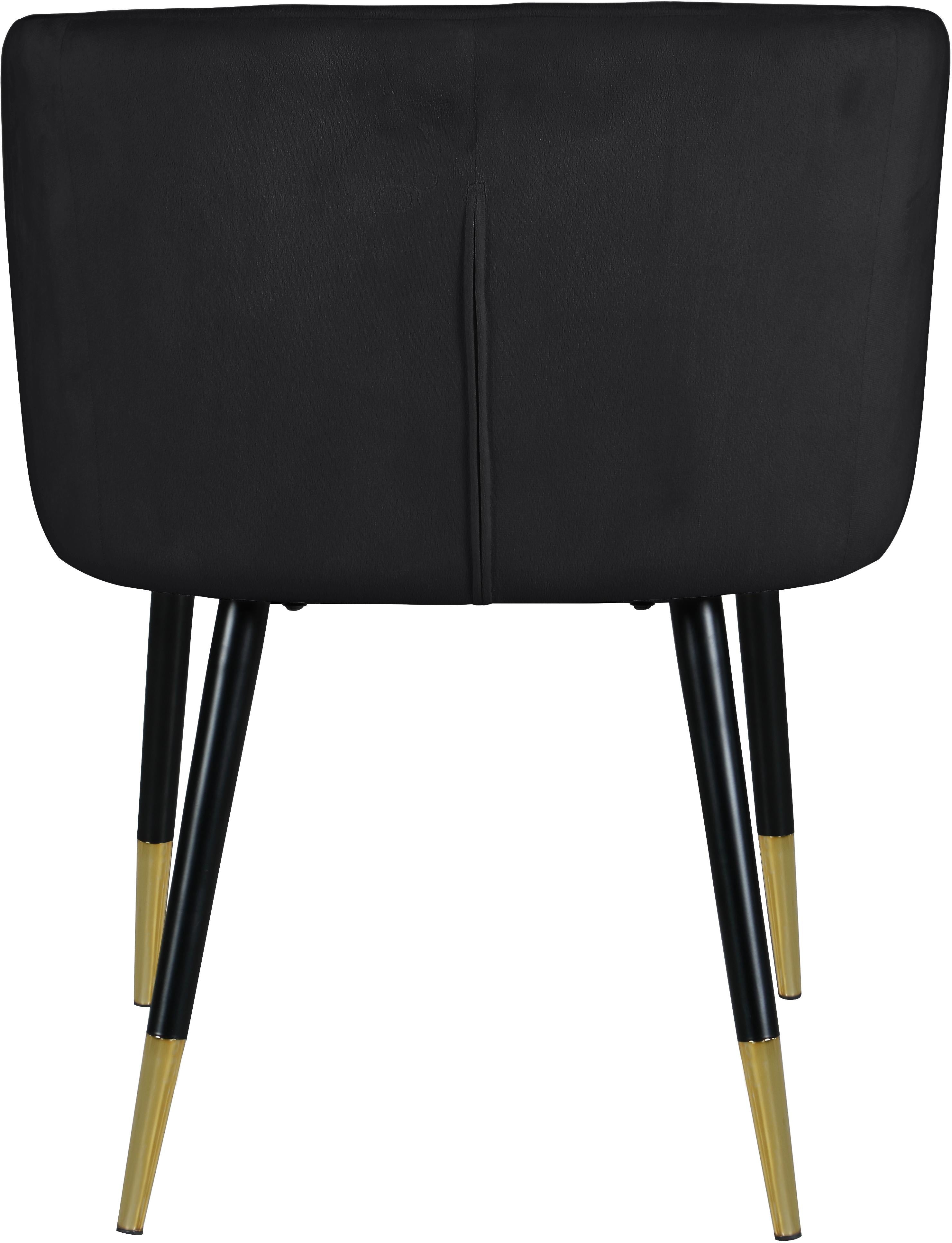 Louise Black Velvet Dining Chair - Luxury Home Furniture (MI)