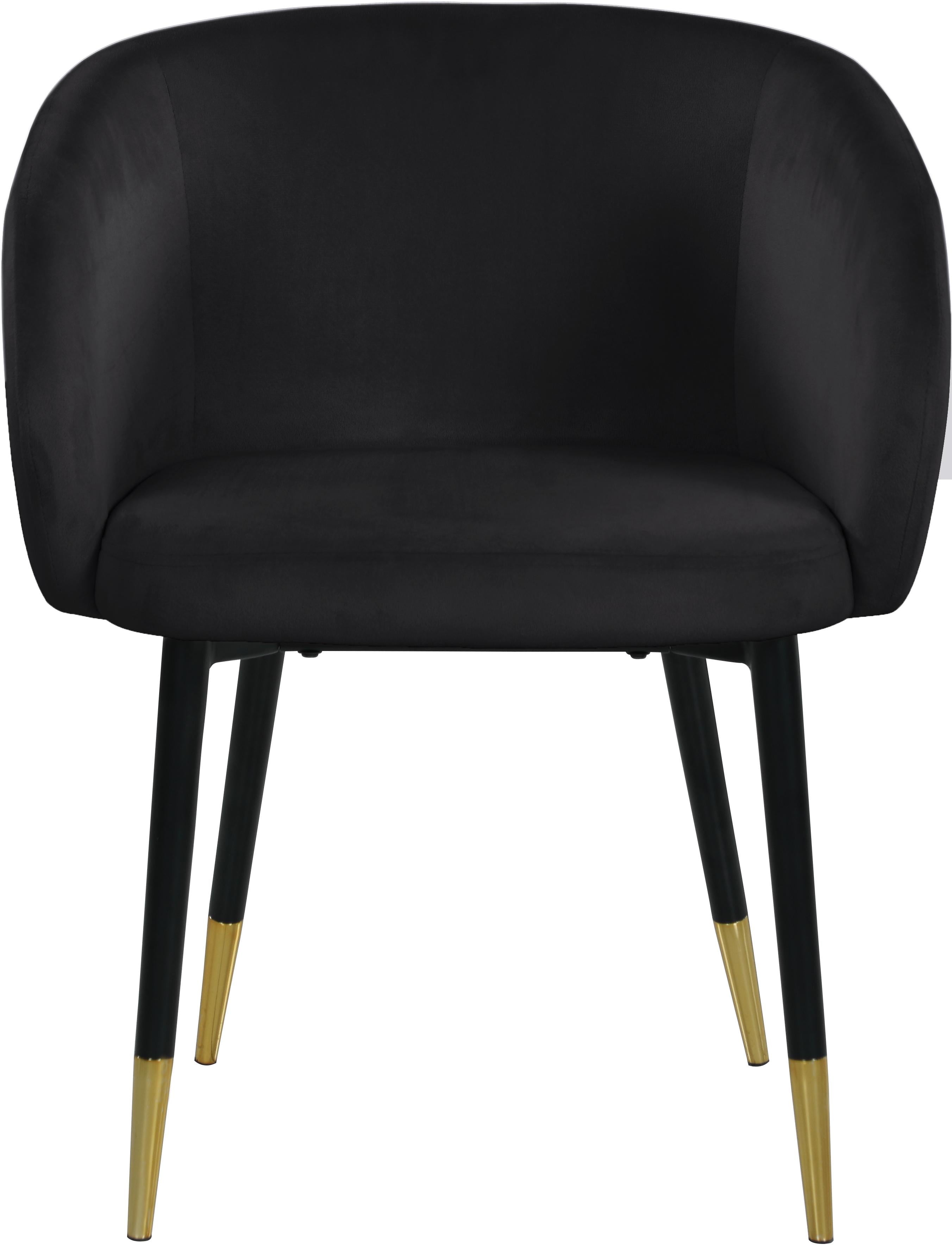 Louise Black Velvet Dining Chair - Luxury Home Furniture (MI)