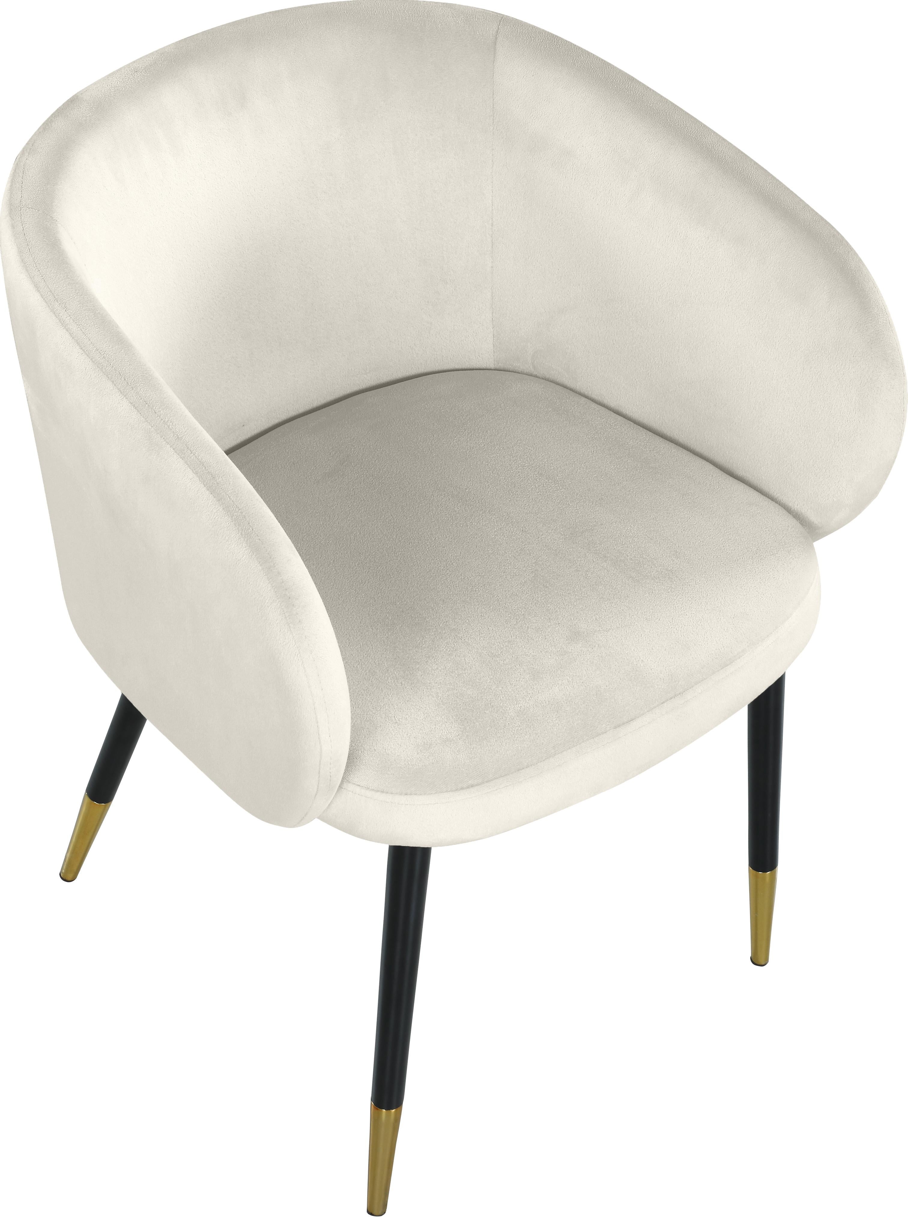 Louise Cream Velvet Dining Chair - Luxury Home Furniture (MI)