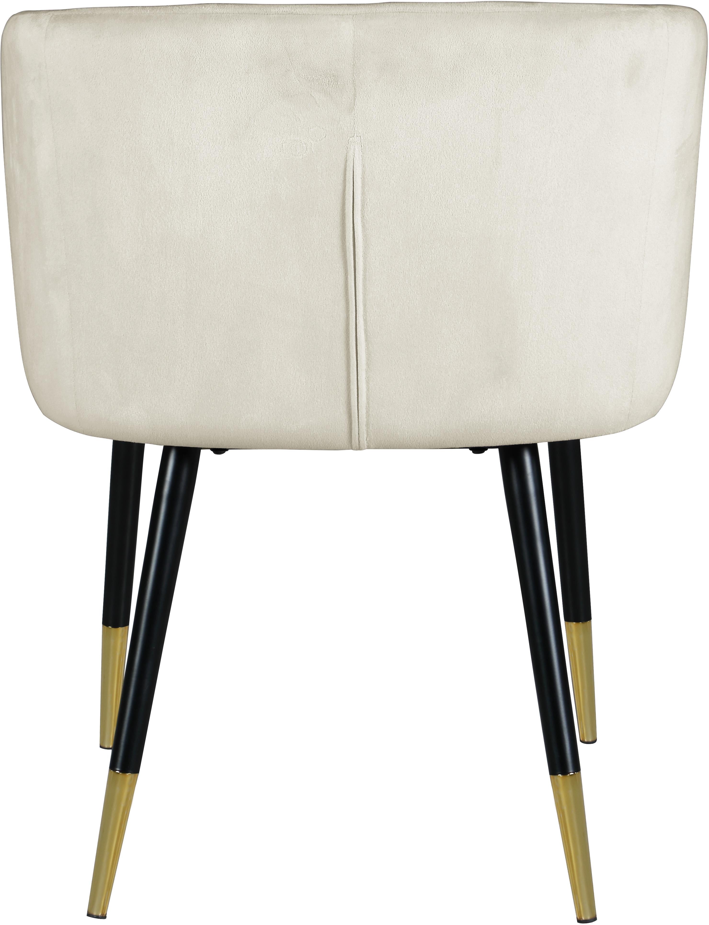 Louise Cream Velvet Dining Chair - Luxury Home Furniture (MI)