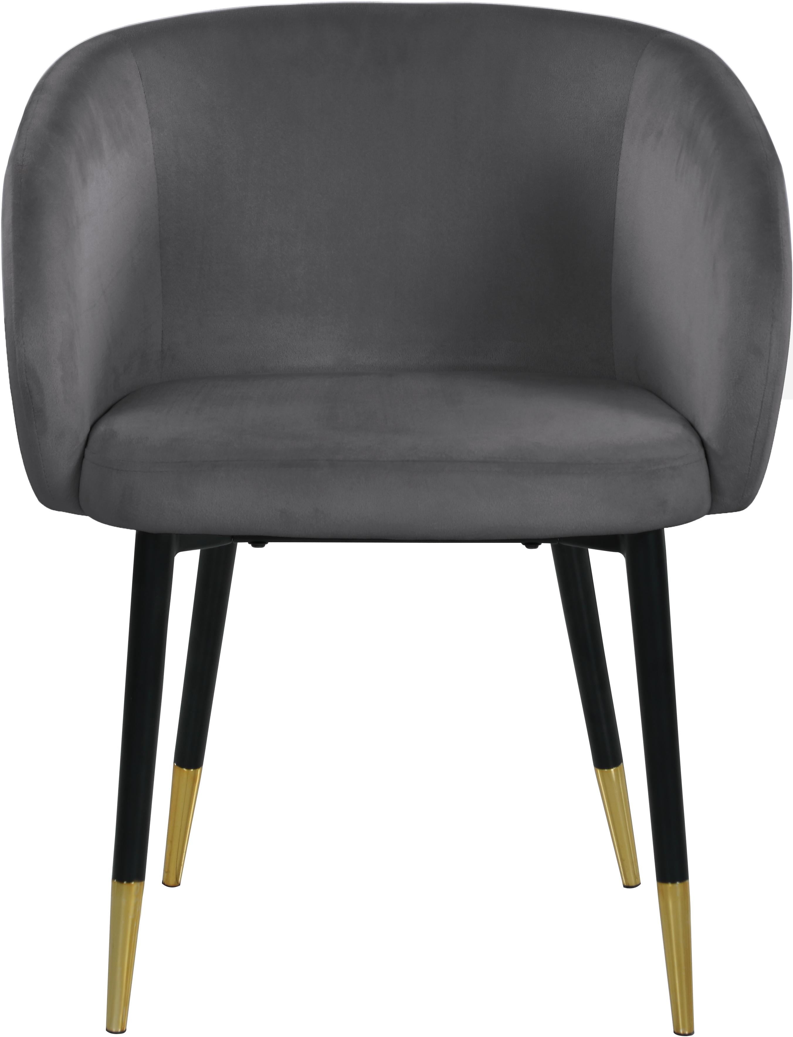Louise Grey Velvet Dining Chair - Luxury Home Furniture (MI)