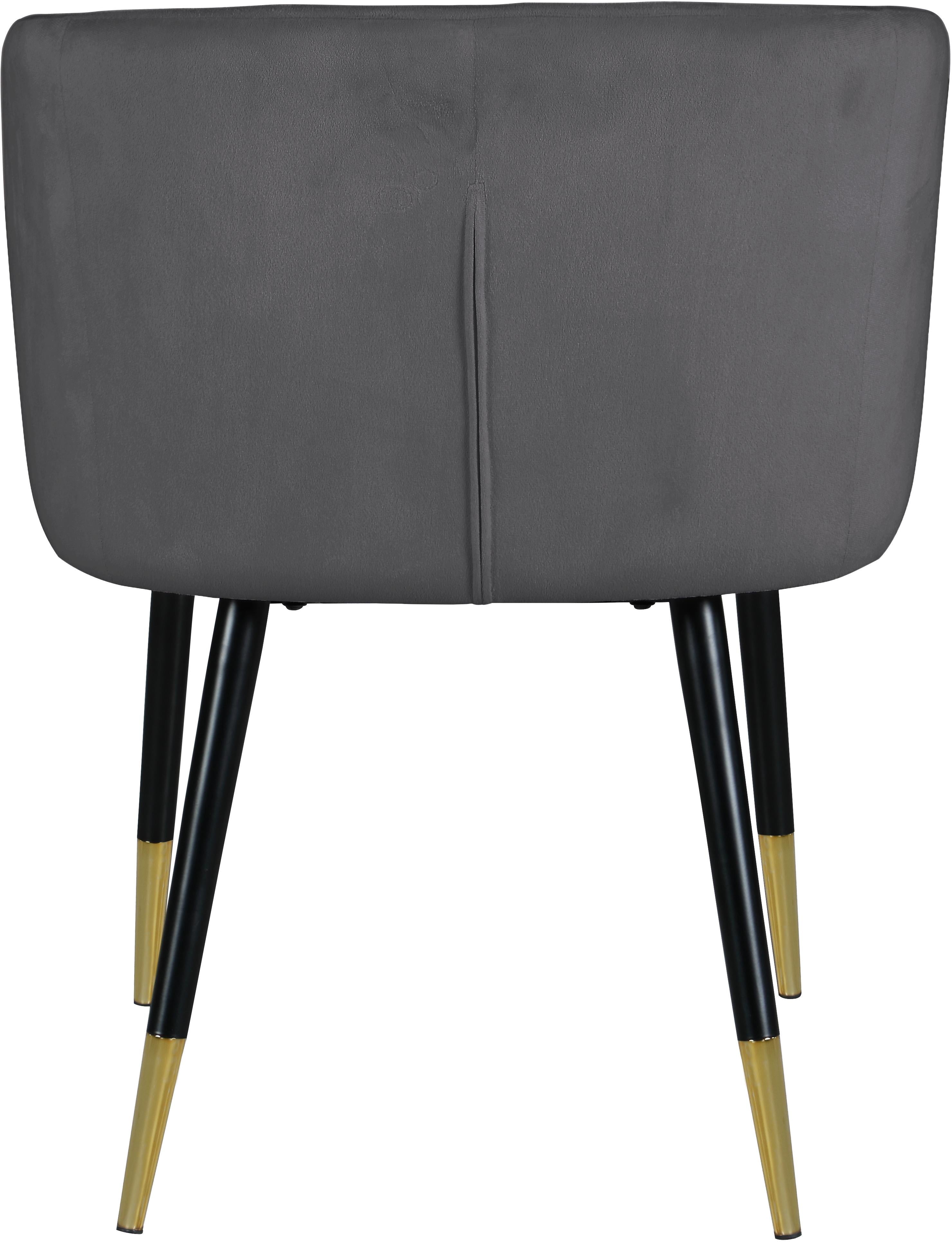 Louise Grey Velvet Dining Chair - Luxury Home Furniture (MI)