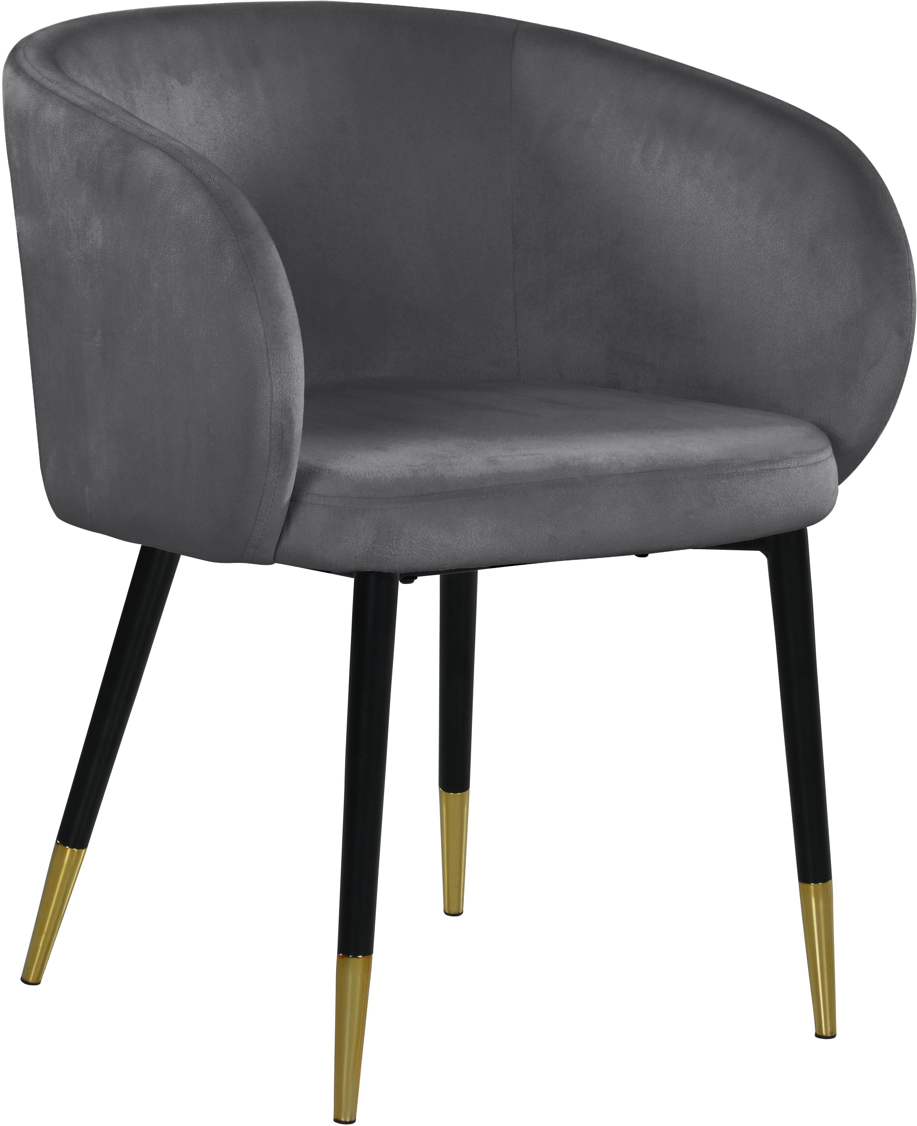 Louise Grey Velvet Dining Chair - Luxury Home Furniture (MI)