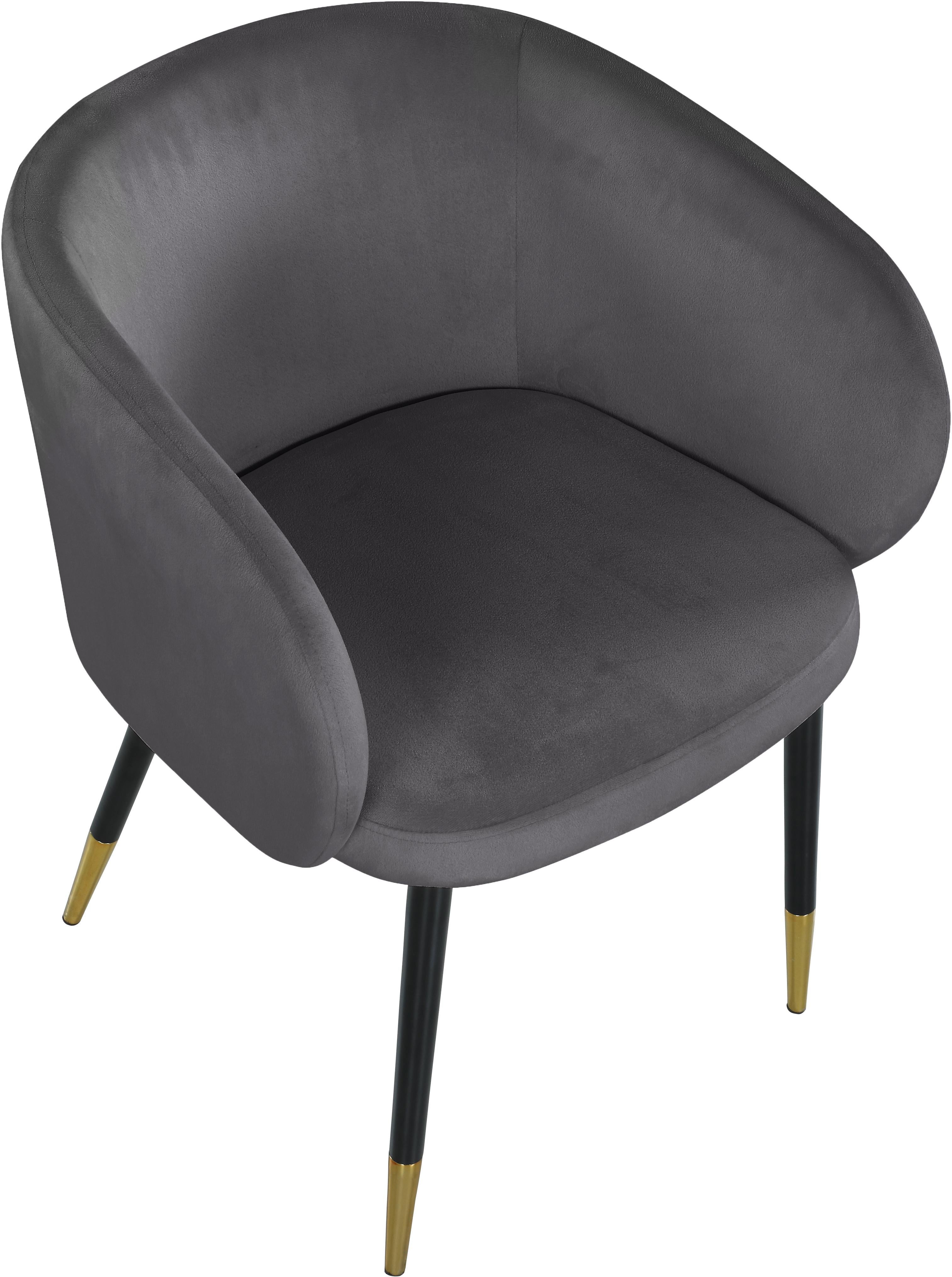 Louise Grey Velvet Dining Chair - Luxury Home Furniture (MI)
