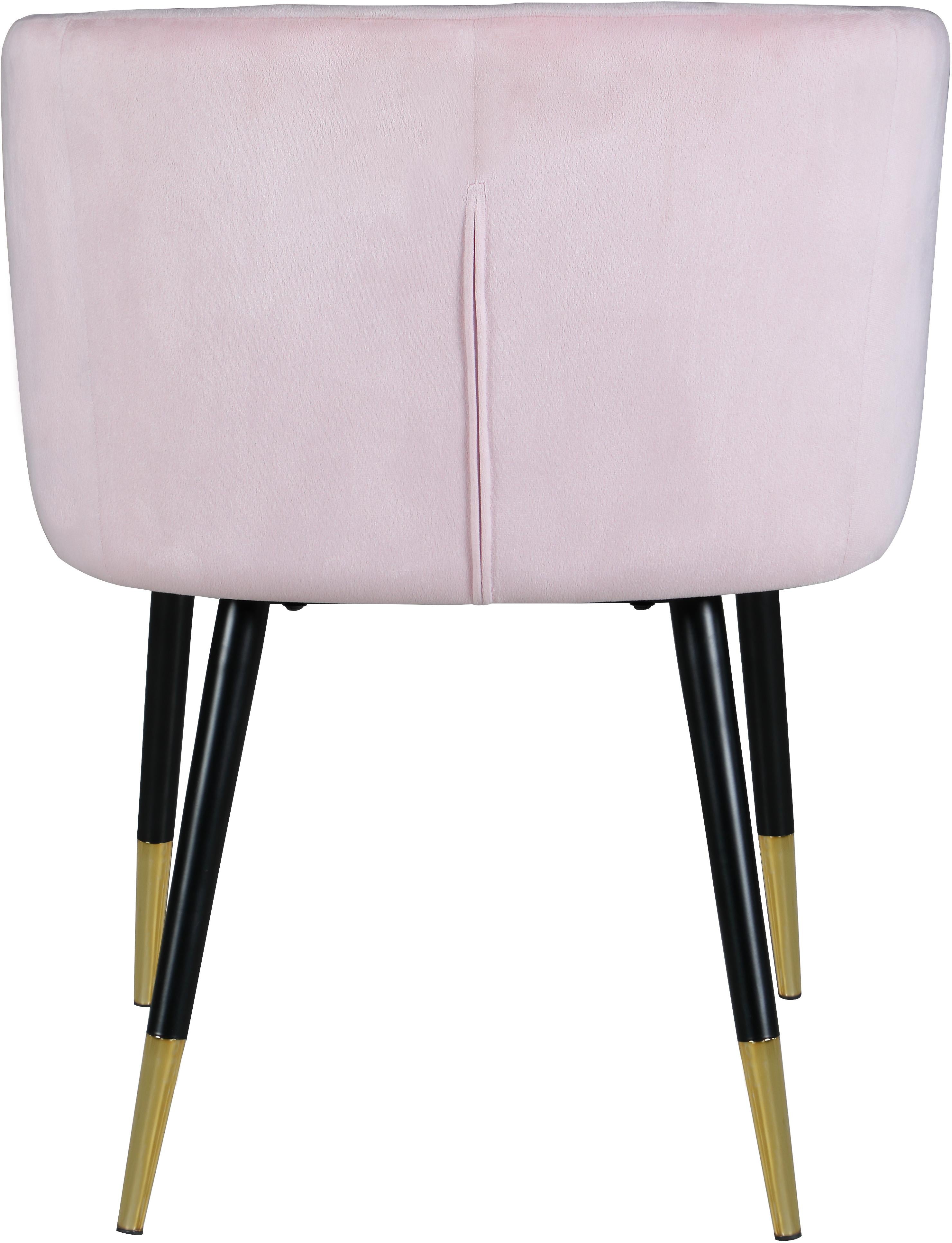 Louise Pink Velvet Dining Chair - Luxury Home Furniture (MI)