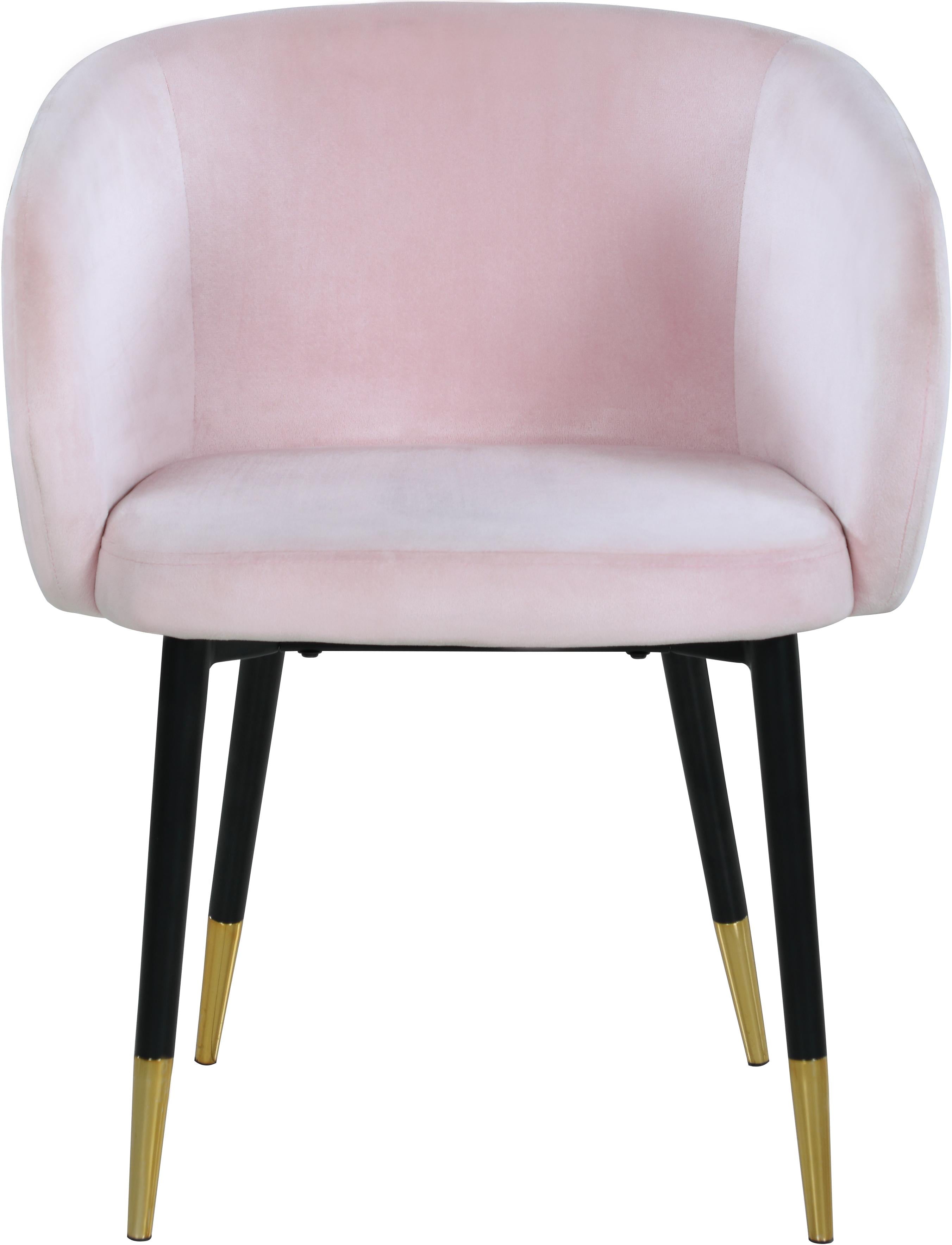 Louise Pink Velvet Dining Chair - Luxury Home Furniture (MI)