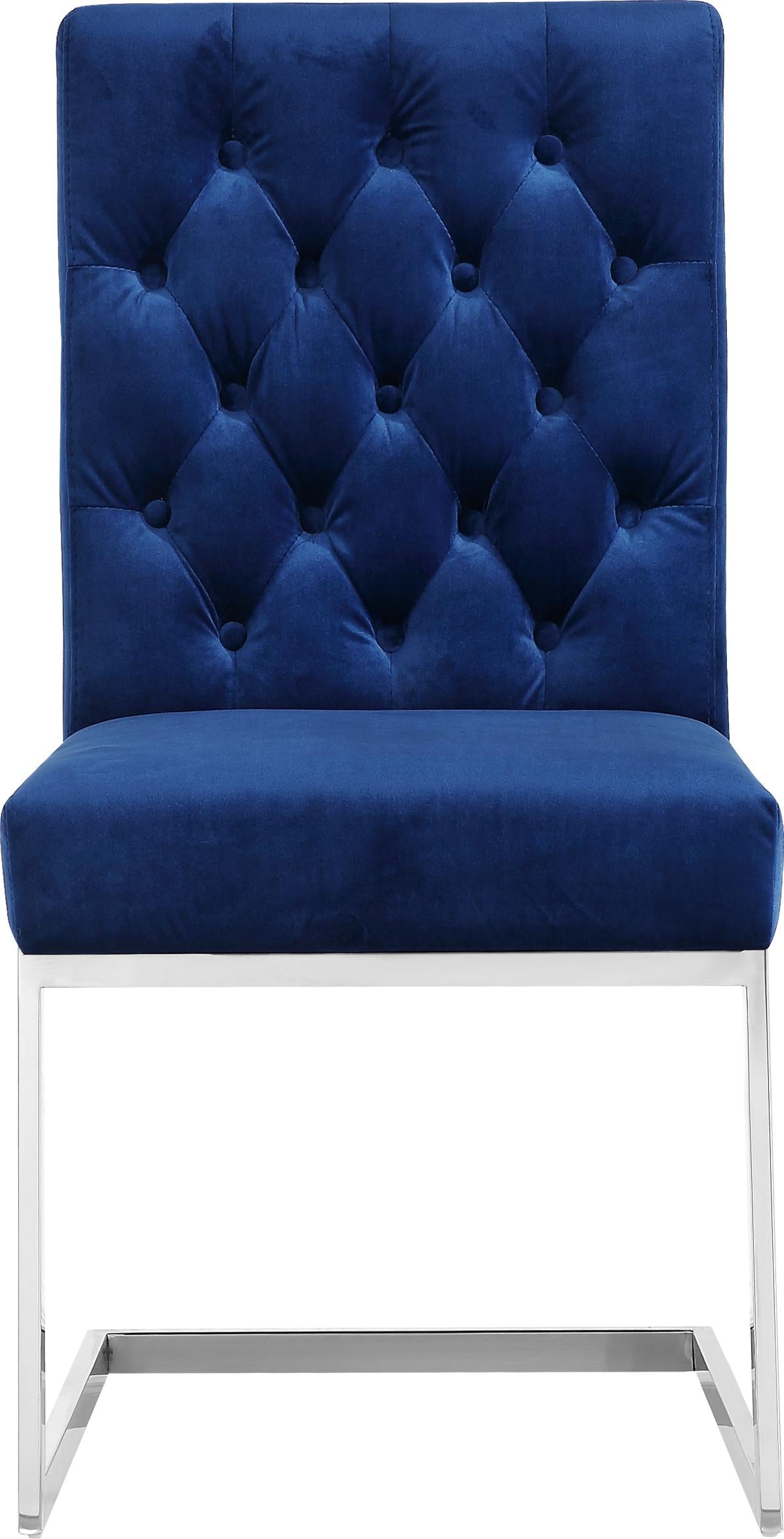 Carlton Navy Velvet Dining Chair - Luxury Home Furniture (MI)