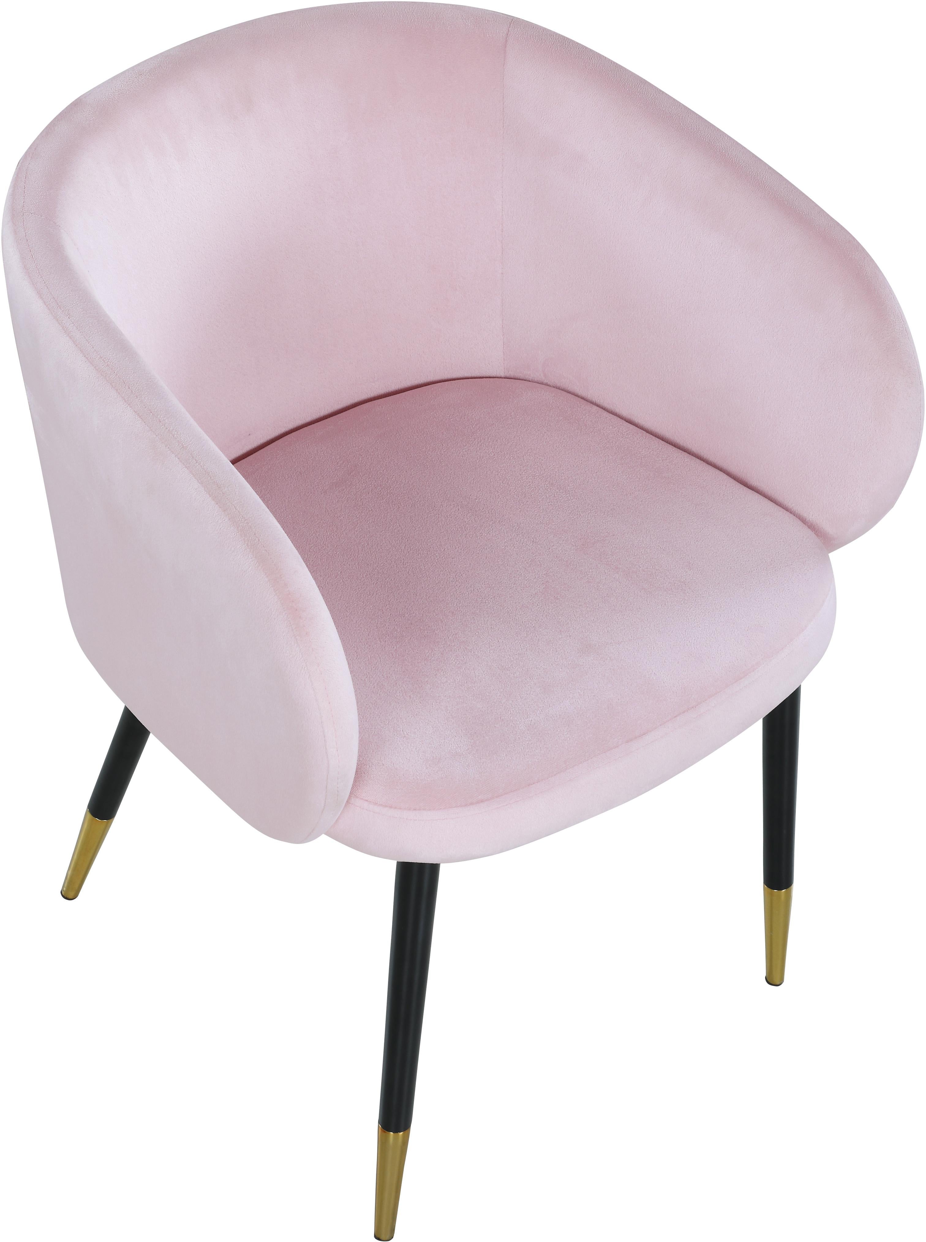 Louise Pink Velvet Dining Chair - Luxury Home Furniture (MI)