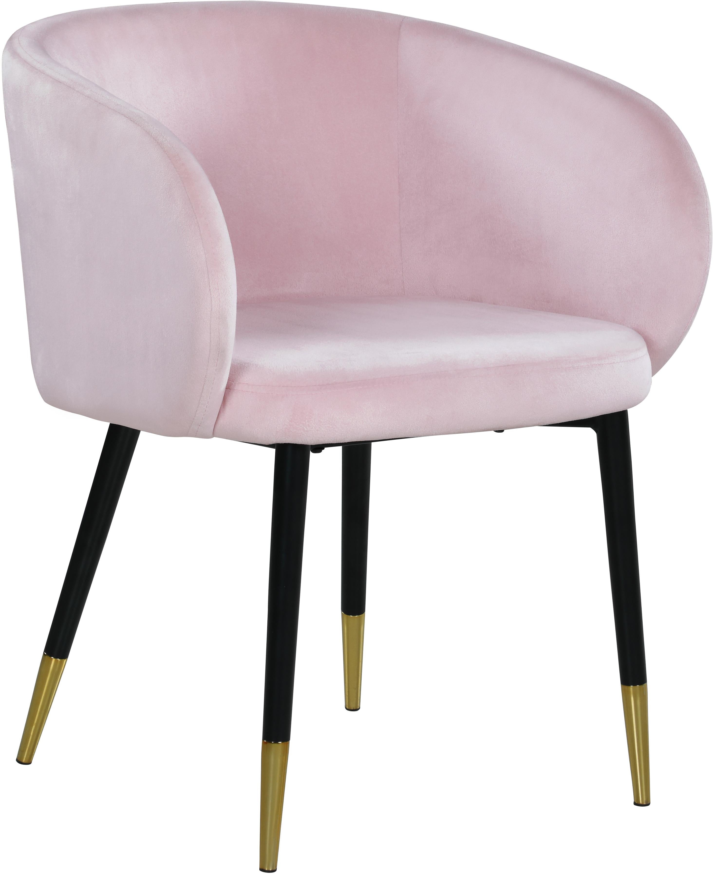 Louise Pink Velvet Dining Chair - Luxury Home Furniture (MI)