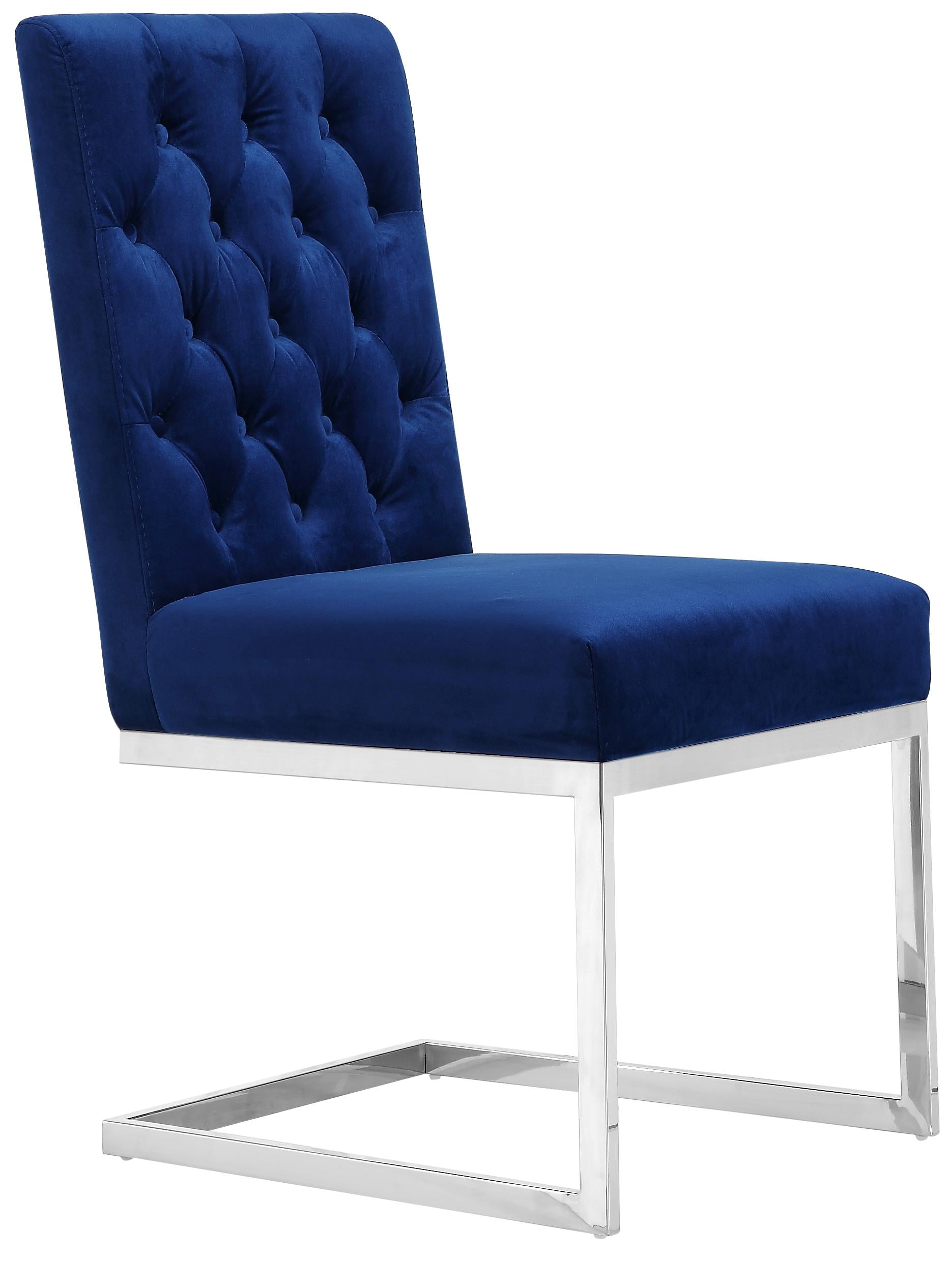 Carlton Navy Velvet Dining Chair - Luxury Home Furniture (MI)