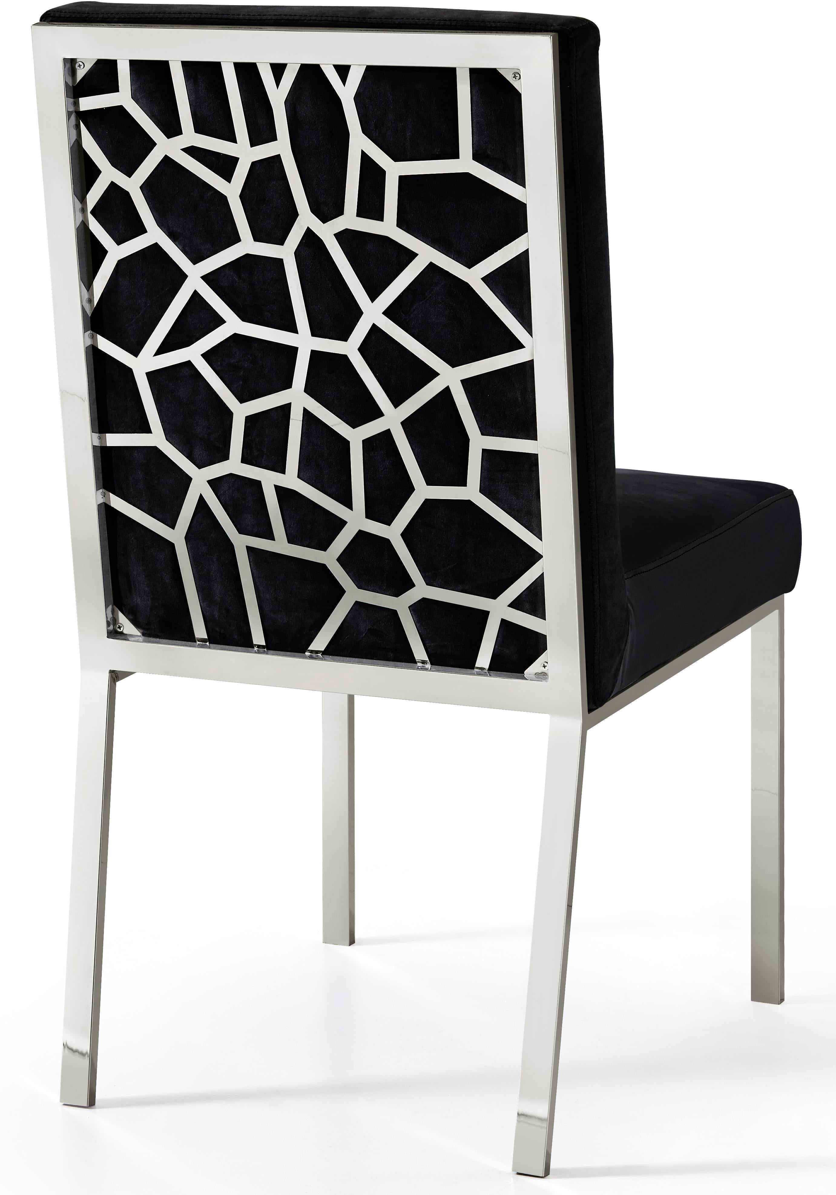 Opal Black Velvet Dining Chair - Luxury Home Furniture (MI)