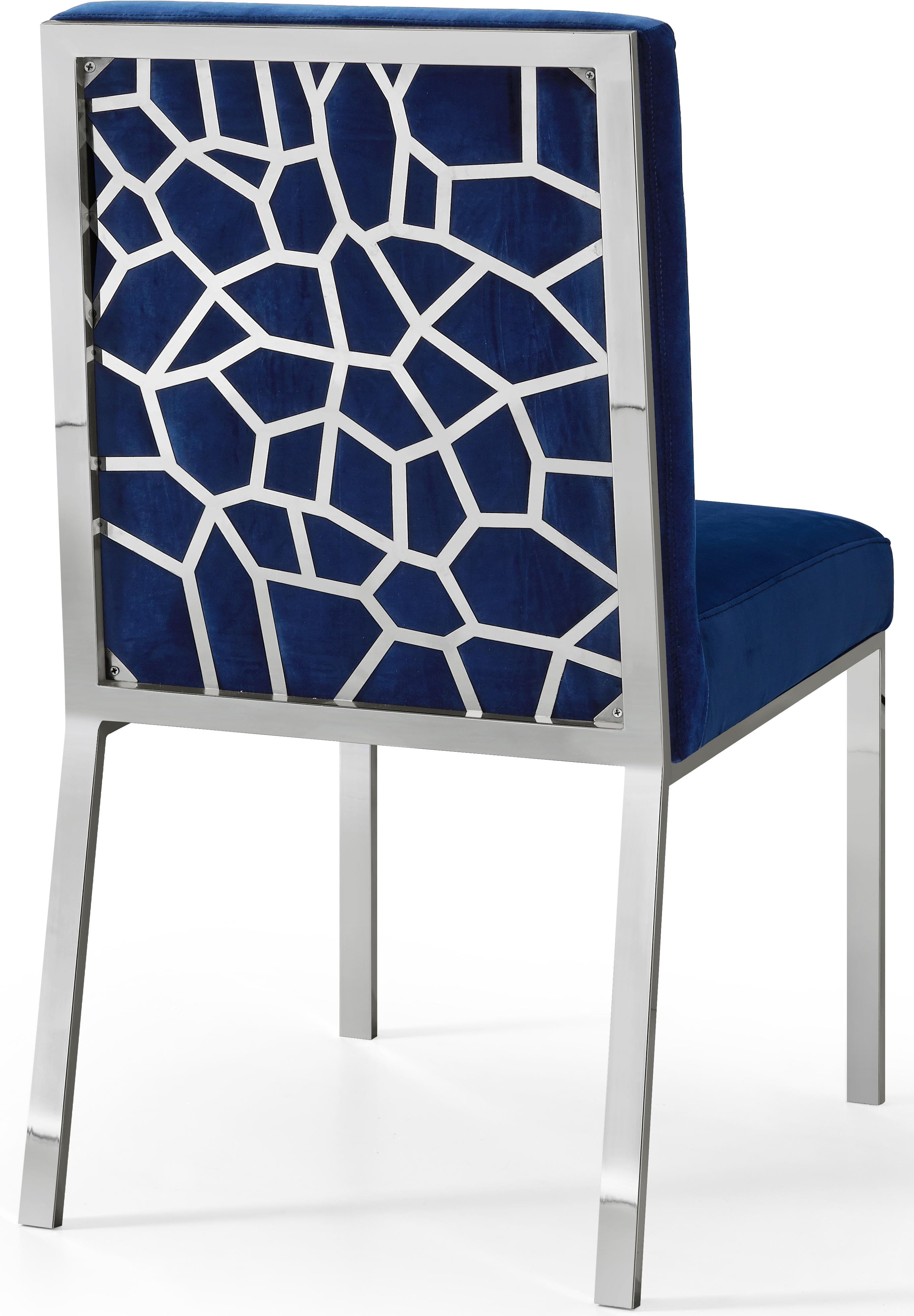 Opal Navy Velvet Dining Chair - Luxury Home Furniture (MI)