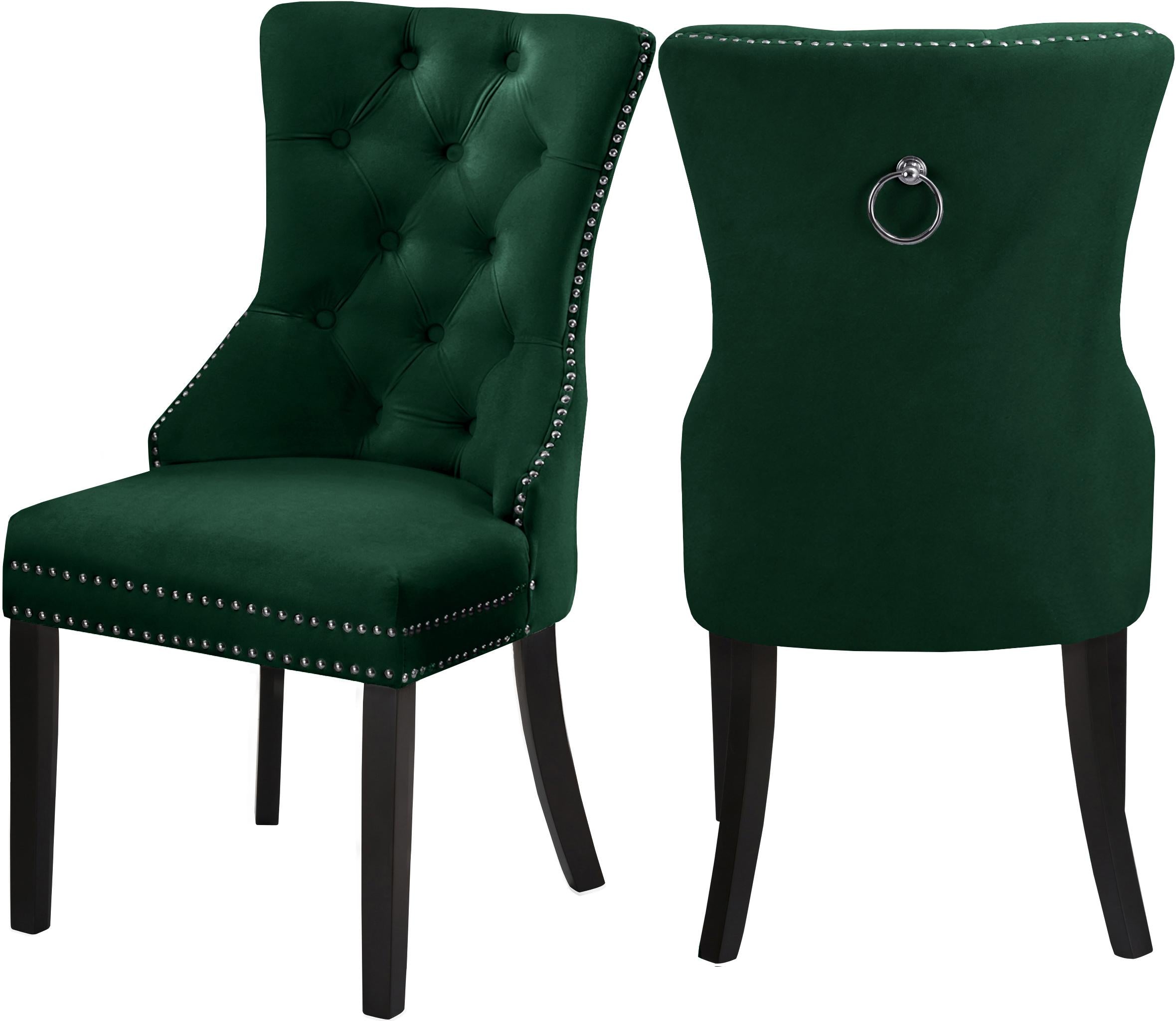 Nikki Green Velvet Dining Chair - Luxury Home Furniture (MI)