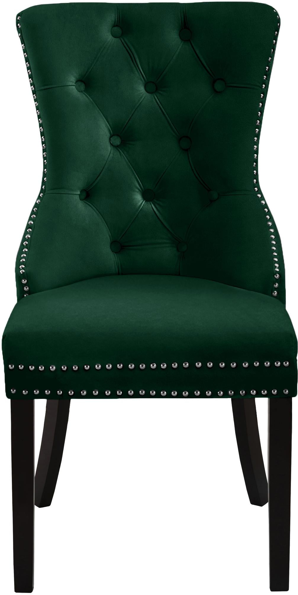 Nikki Green Velvet Dining Chair - Luxury Home Furniture (MI)