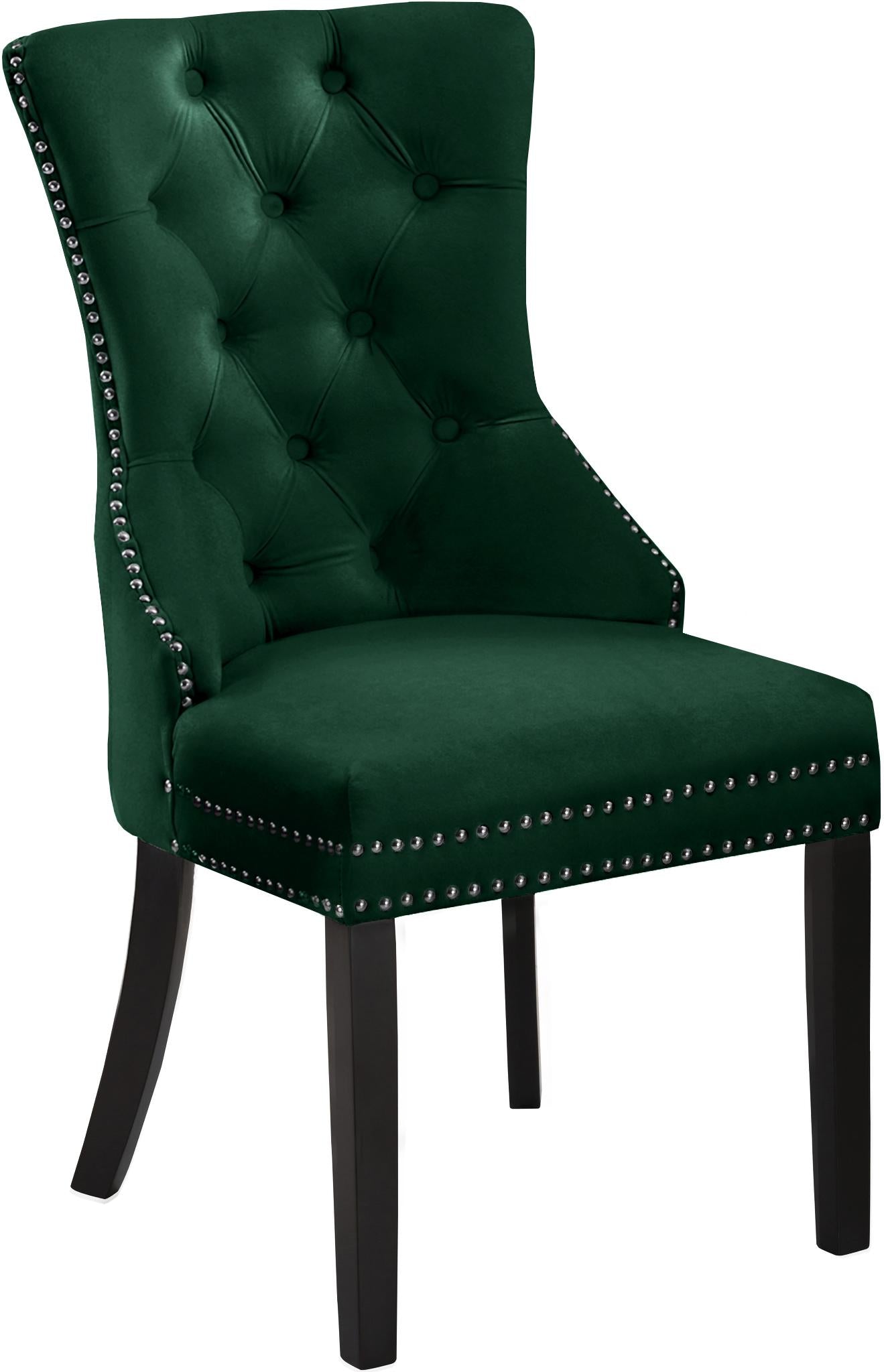 Nikki Green Velvet Dining Chair - Luxury Home Furniture (MI)