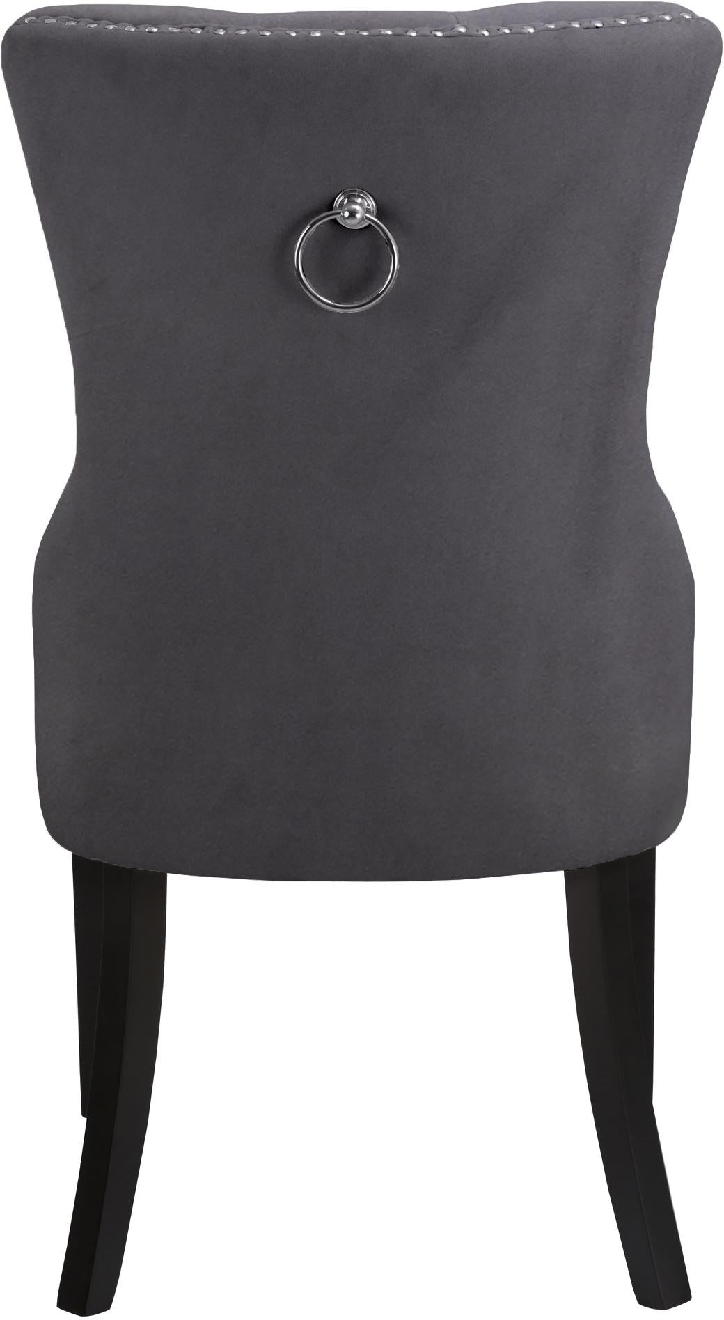 Nikki Grey Velvet Dining Chair - Luxury Home Furniture (MI)