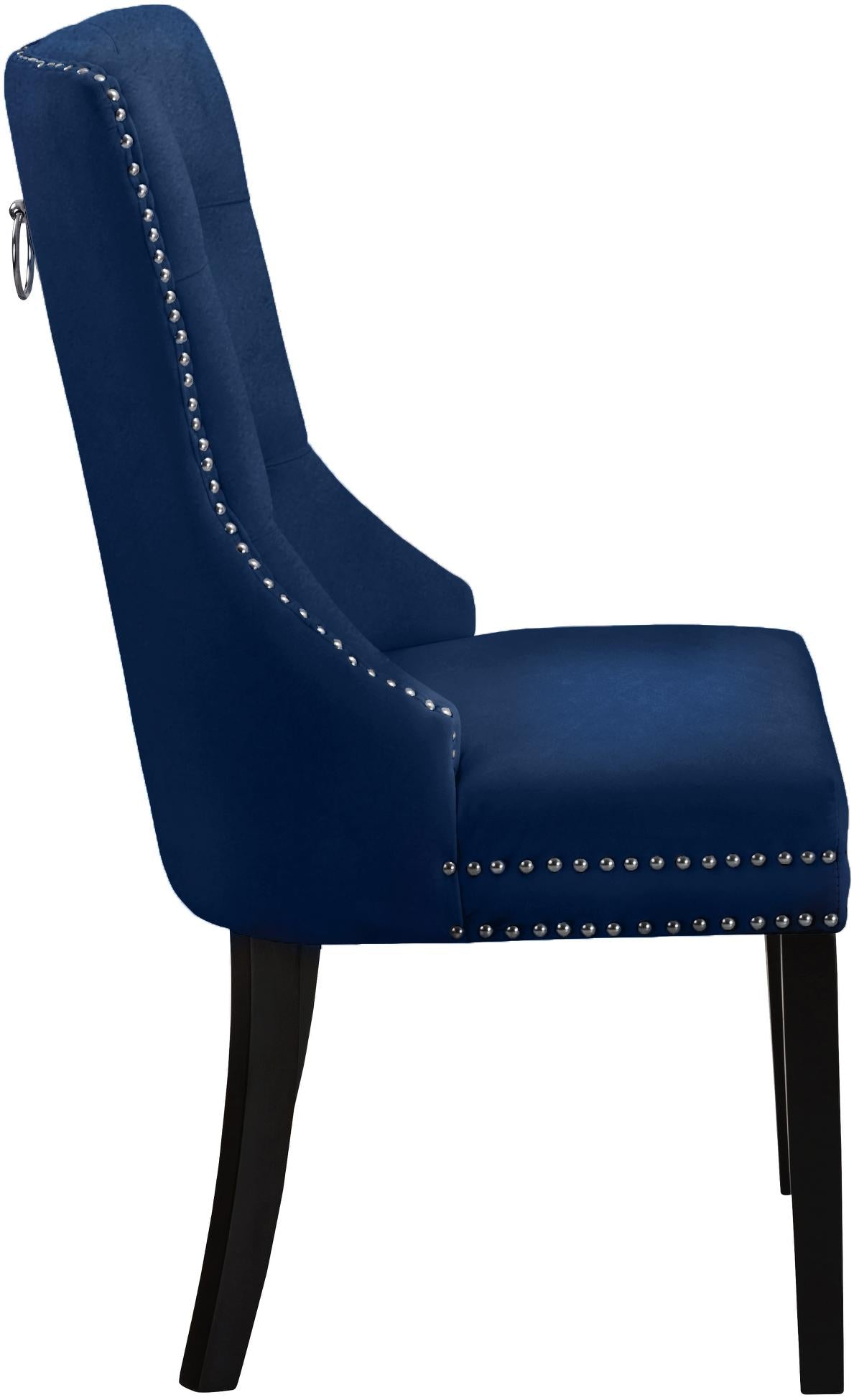 Nikki Navy Velvet Dining Chair - Luxury Home Furniture (MI)