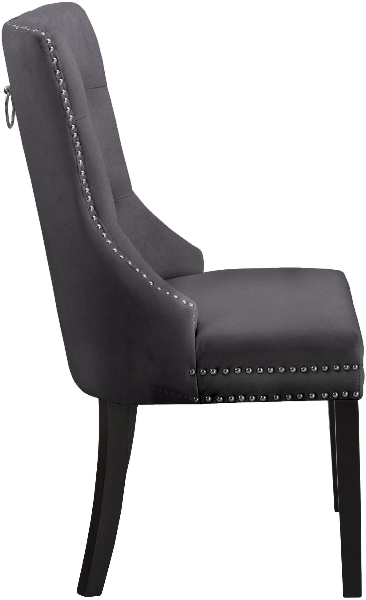 Nikki Grey Velvet Dining Chair - Luxury Home Furniture (MI)