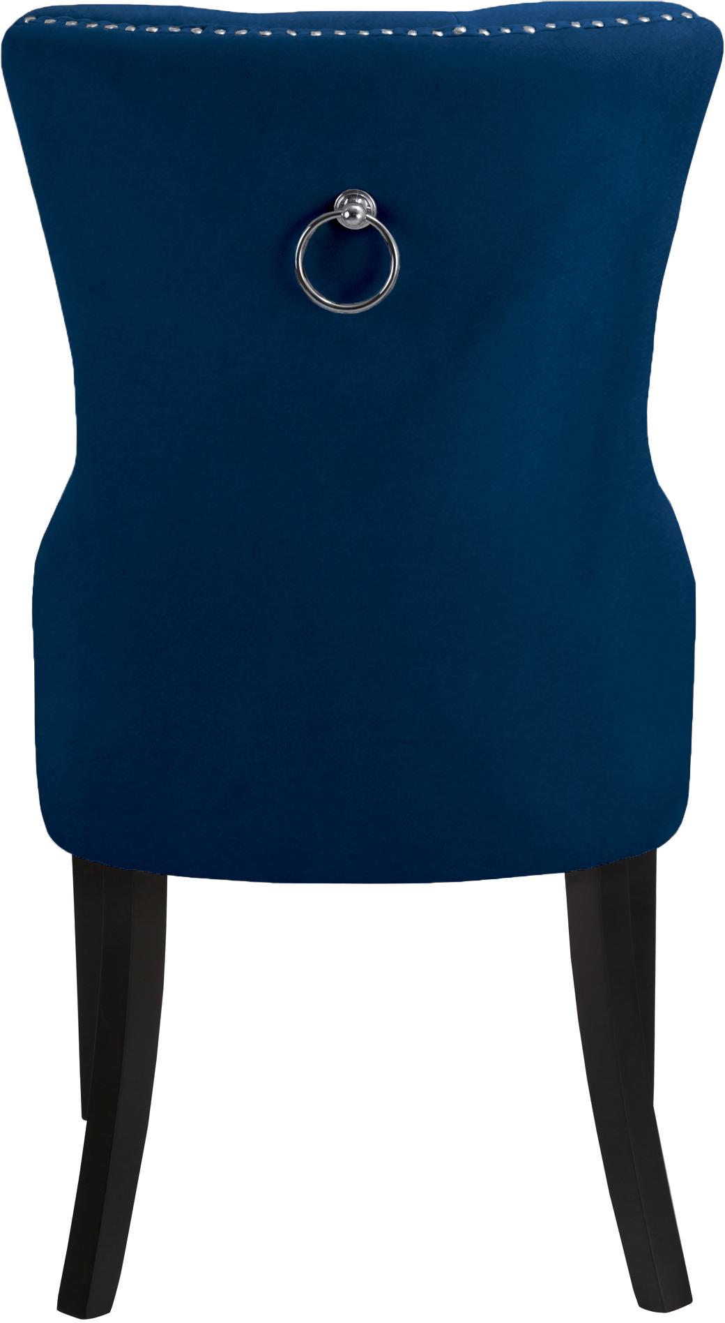 Nikki Navy Velvet Dining Chair - Luxury Home Furniture (MI)