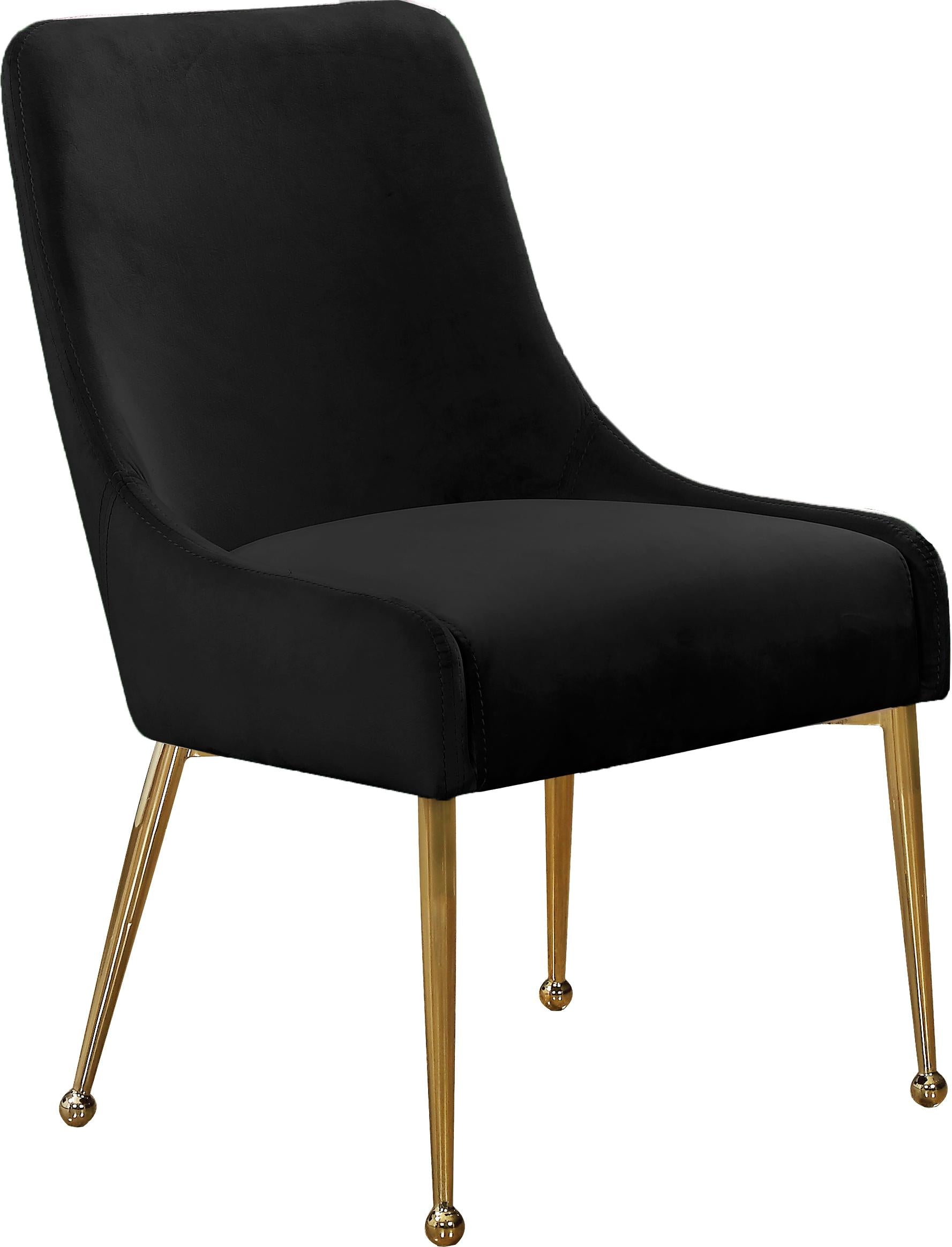 Owen Black Velvet Dining Chair - Luxury Home Furniture (MI)