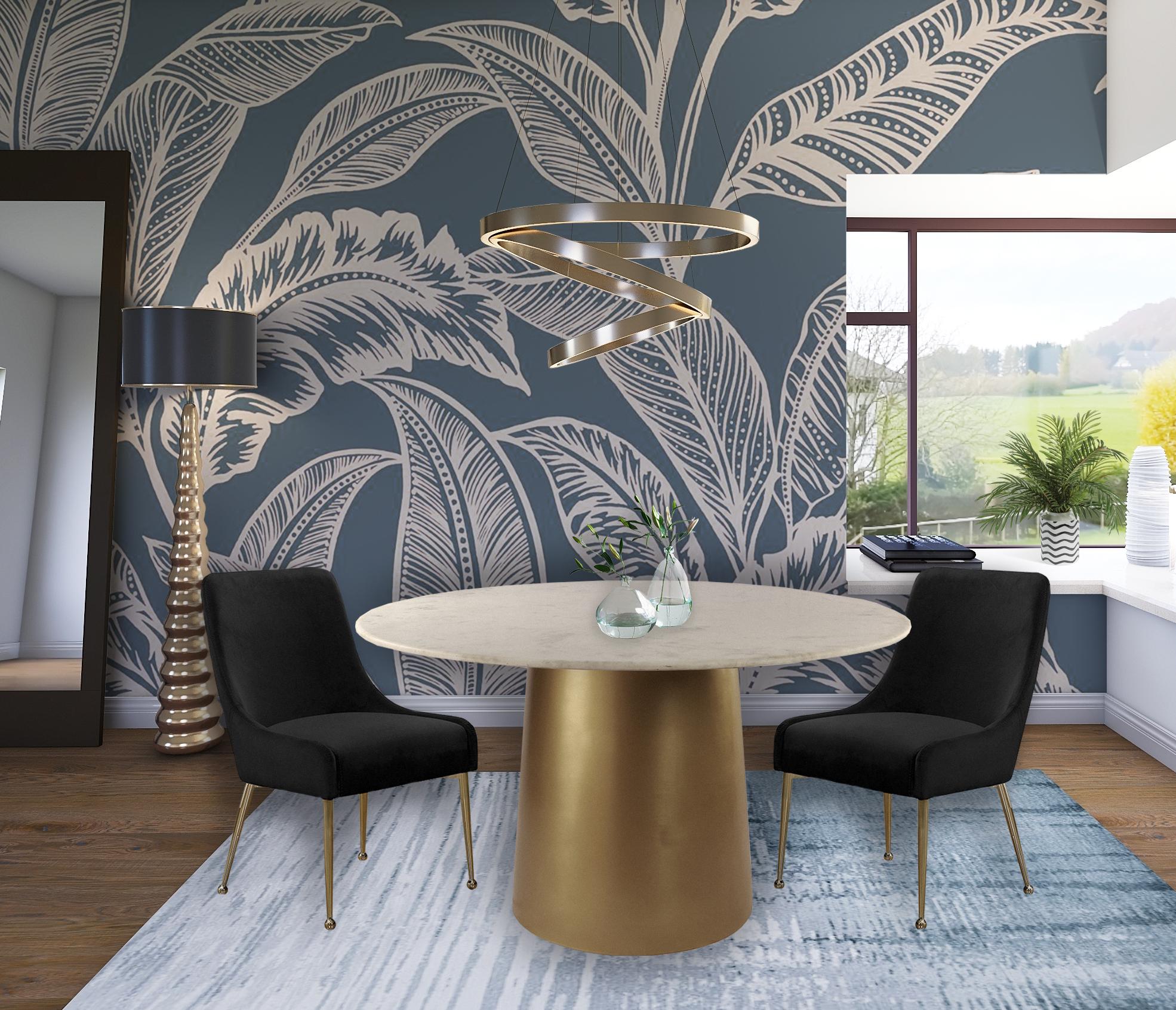 Owen Black Velvet Dining Chair - Luxury Home Furniture (MI)
