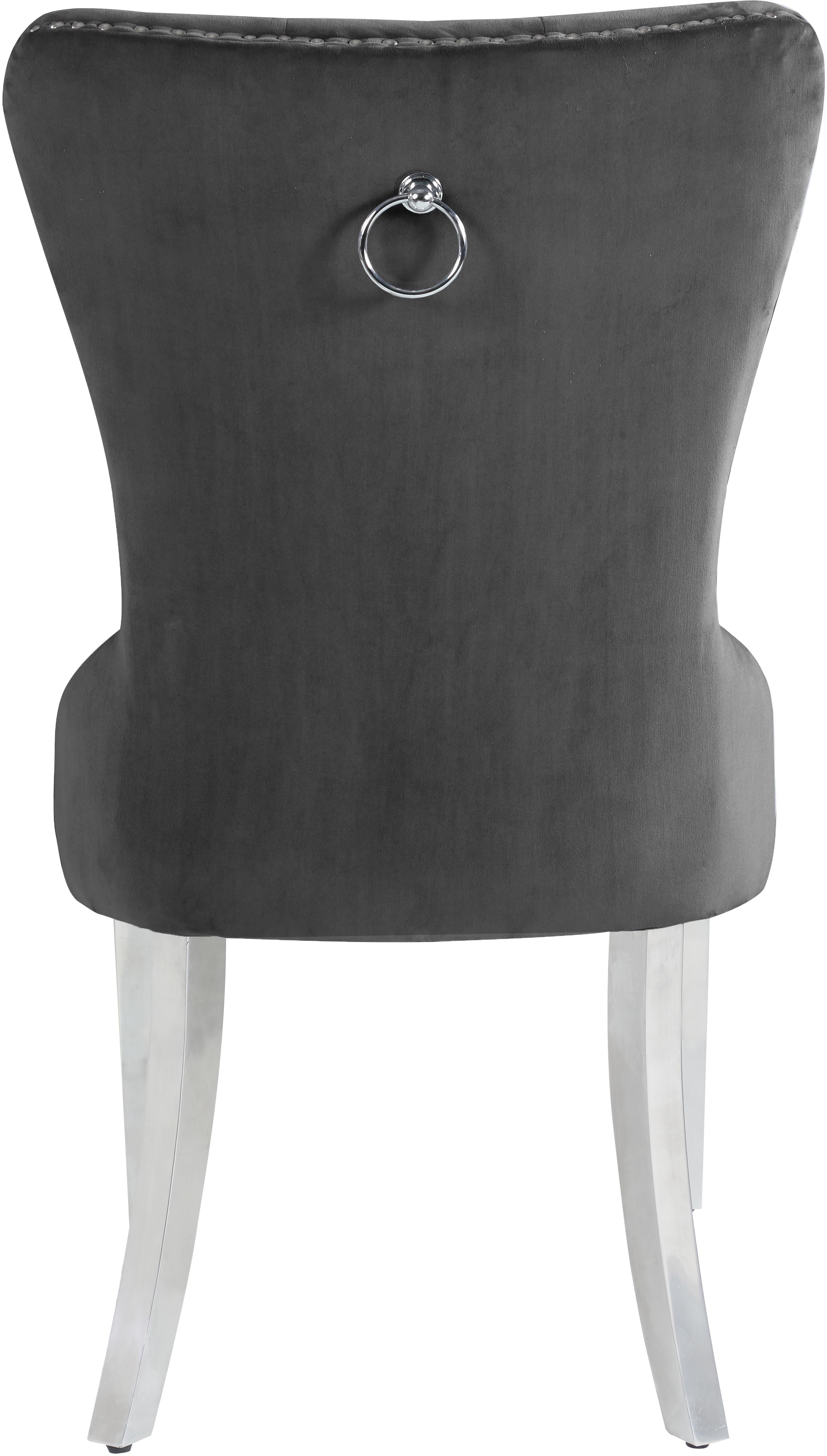 Carmen Grey Velvet Dining Chair - Luxury Home Furniture (MI)
