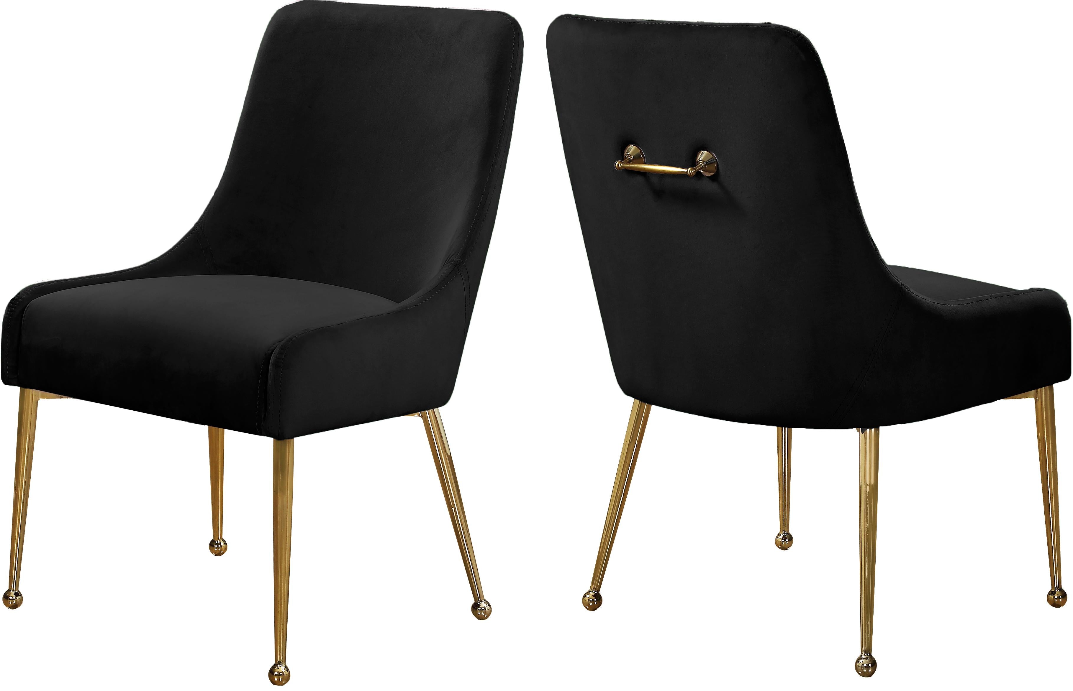 Owen Black Velvet Dining Chair - Luxury Home Furniture (MI)