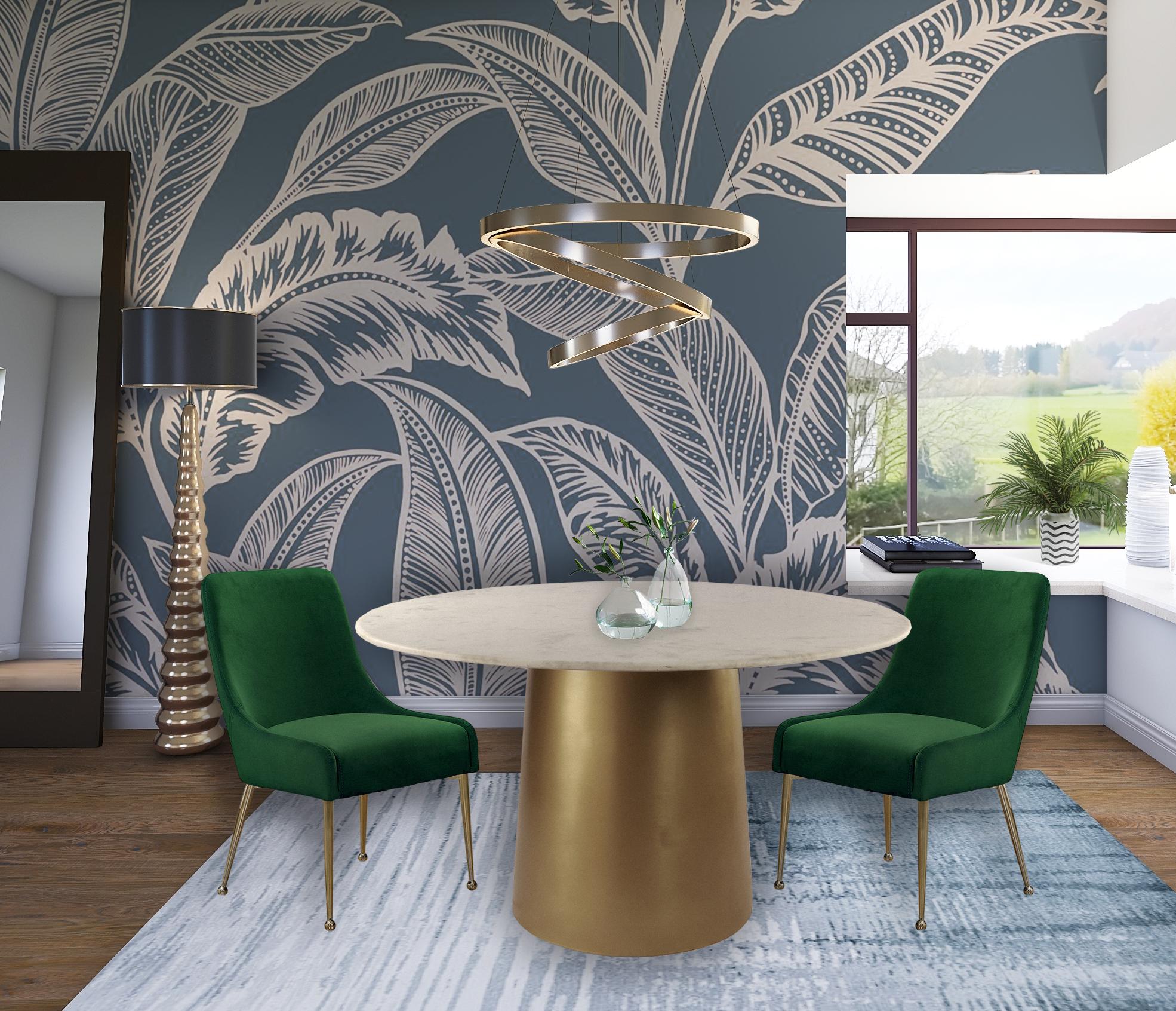 Owen Green Velvet Dining Chair - Luxury Home Furniture (MI)