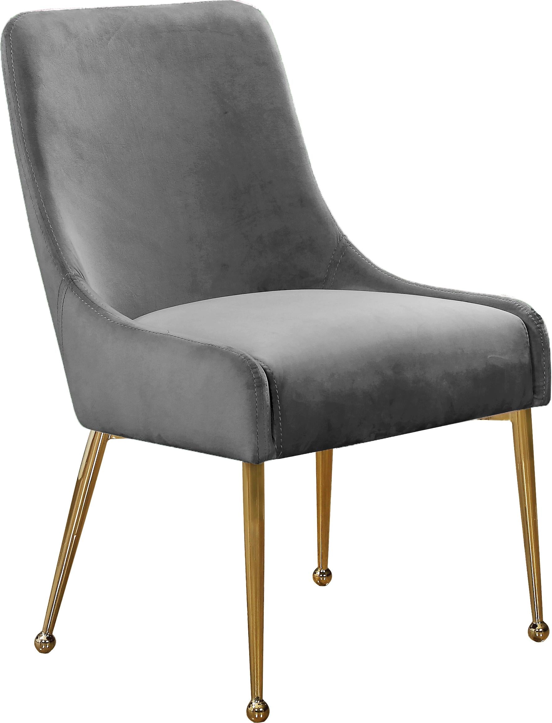 Owen Grey Velvet Dining Chair - Luxury Home Furniture (MI)