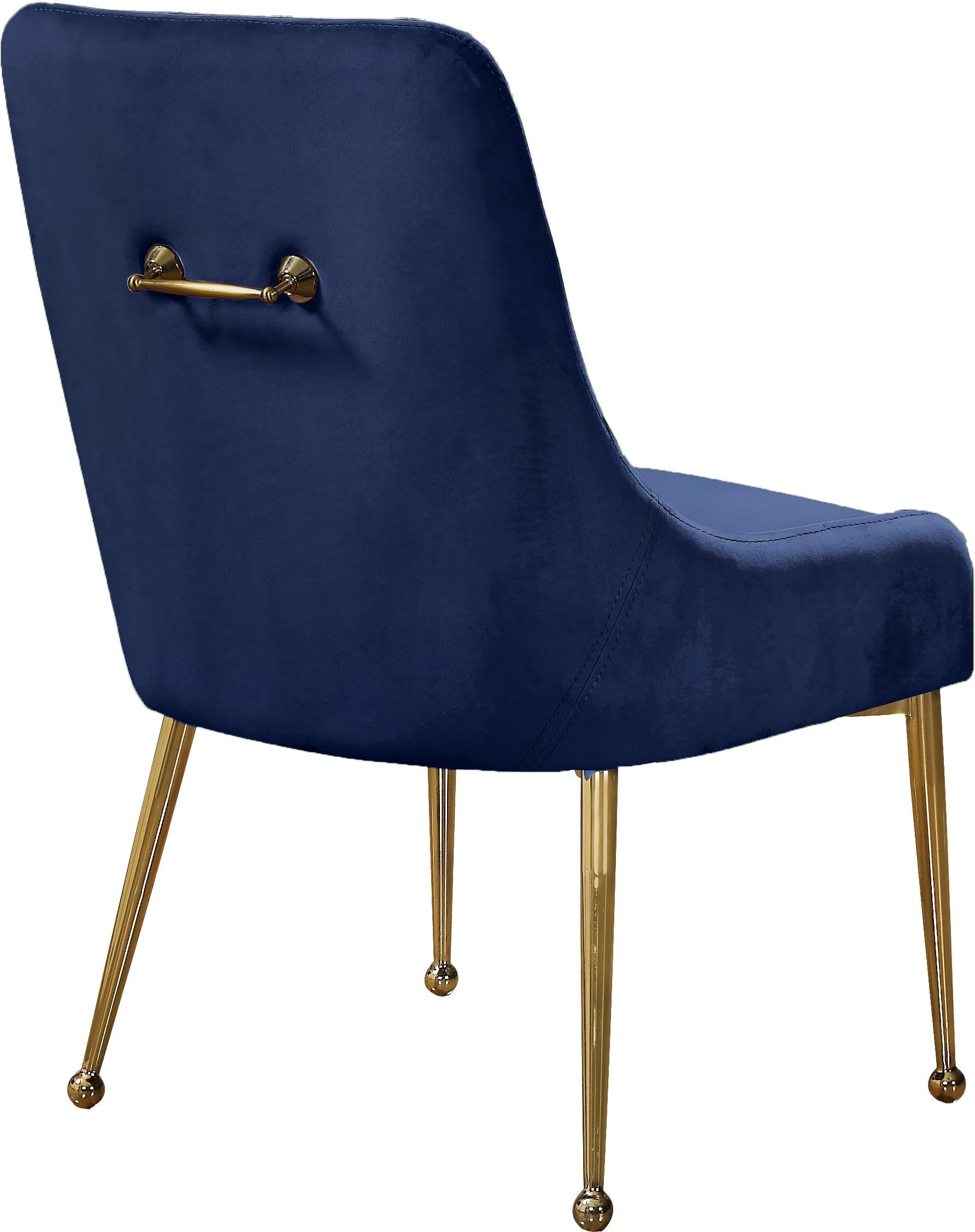 Owen Navy Velvet Dining Chair - Luxury Home Furniture (MI)