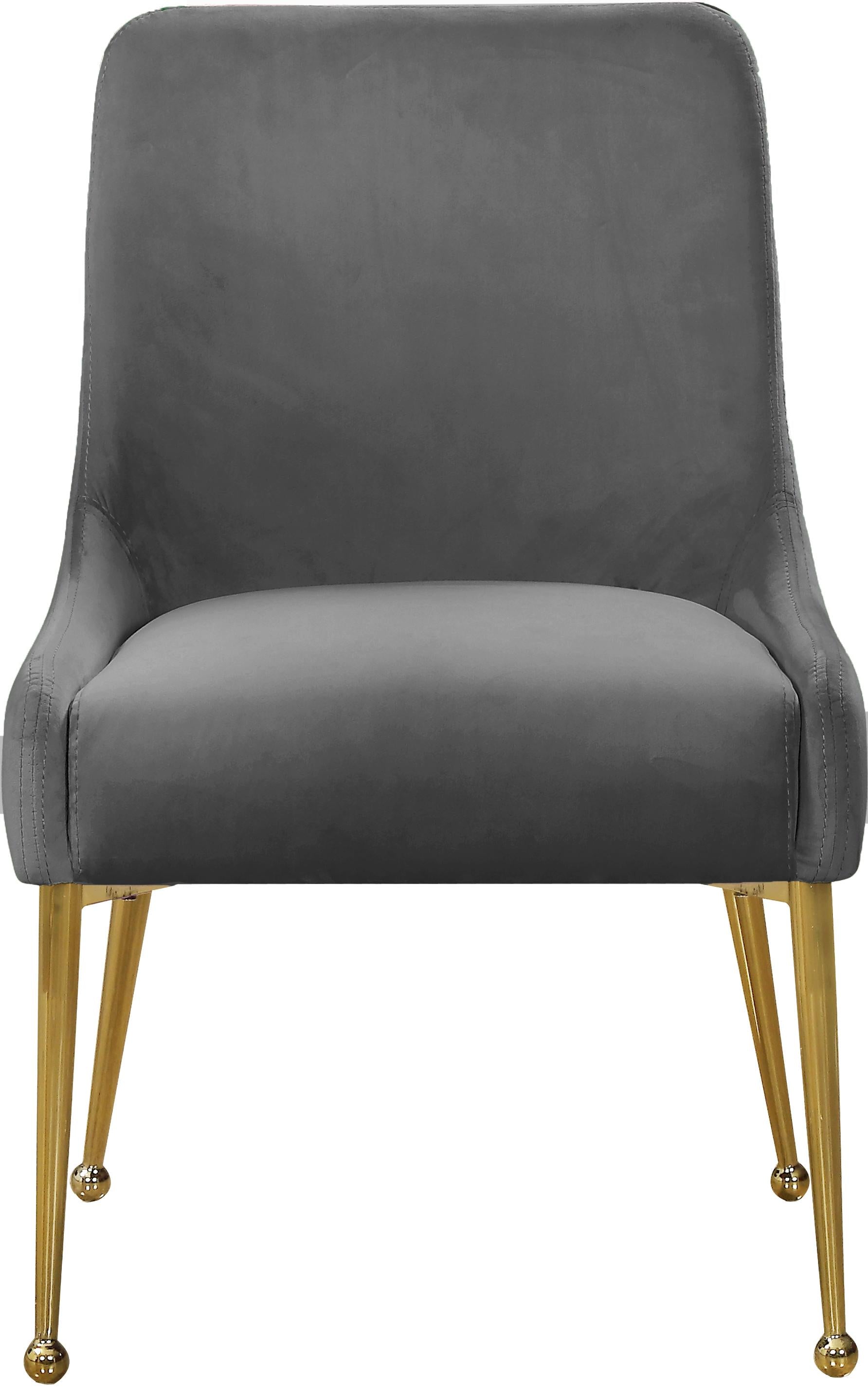 Owen Grey Velvet Dining Chair - Luxury Home Furniture (MI)