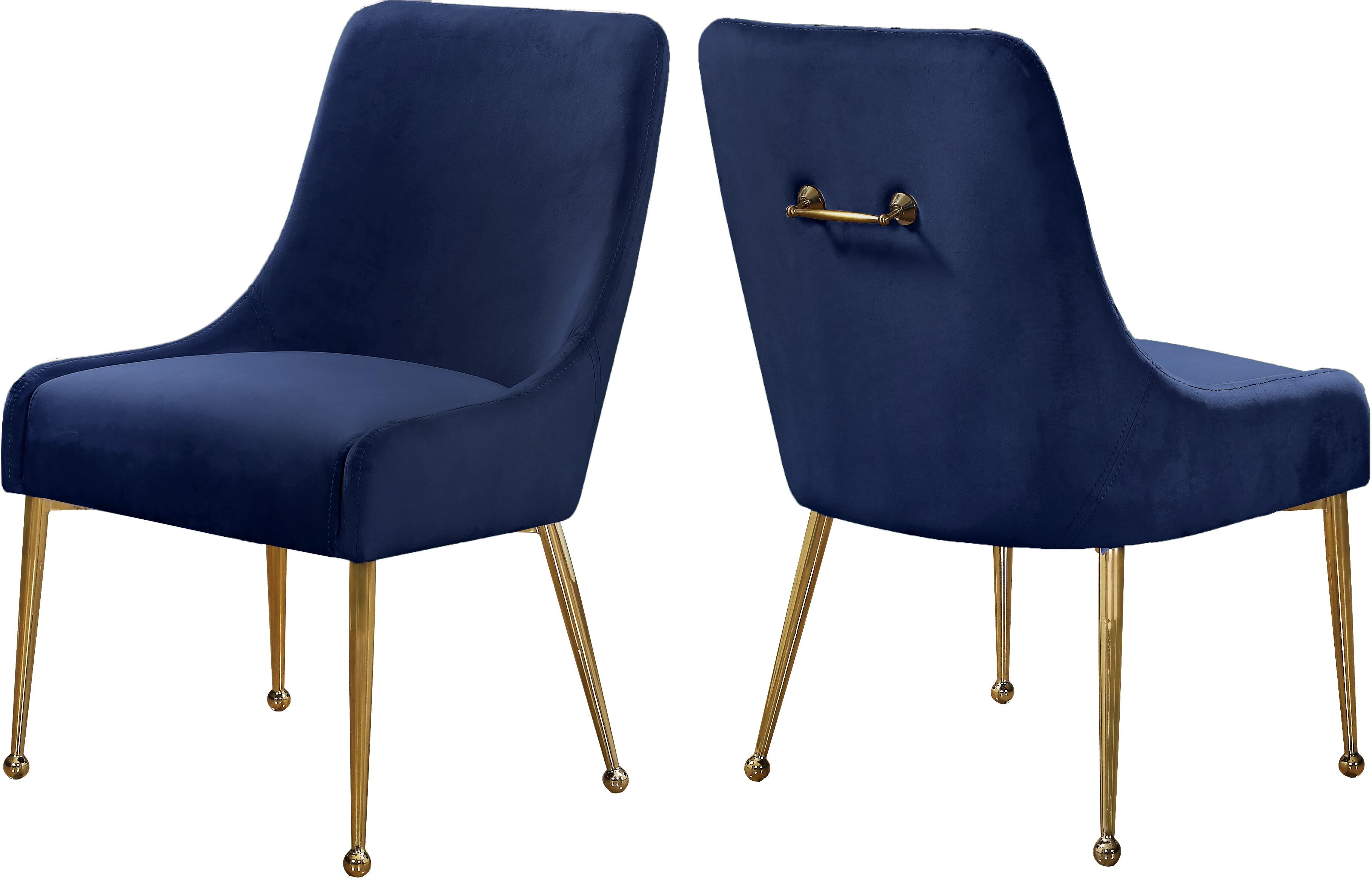 Owen Navy Velvet Dining Chair - Luxury Home Furniture (MI)