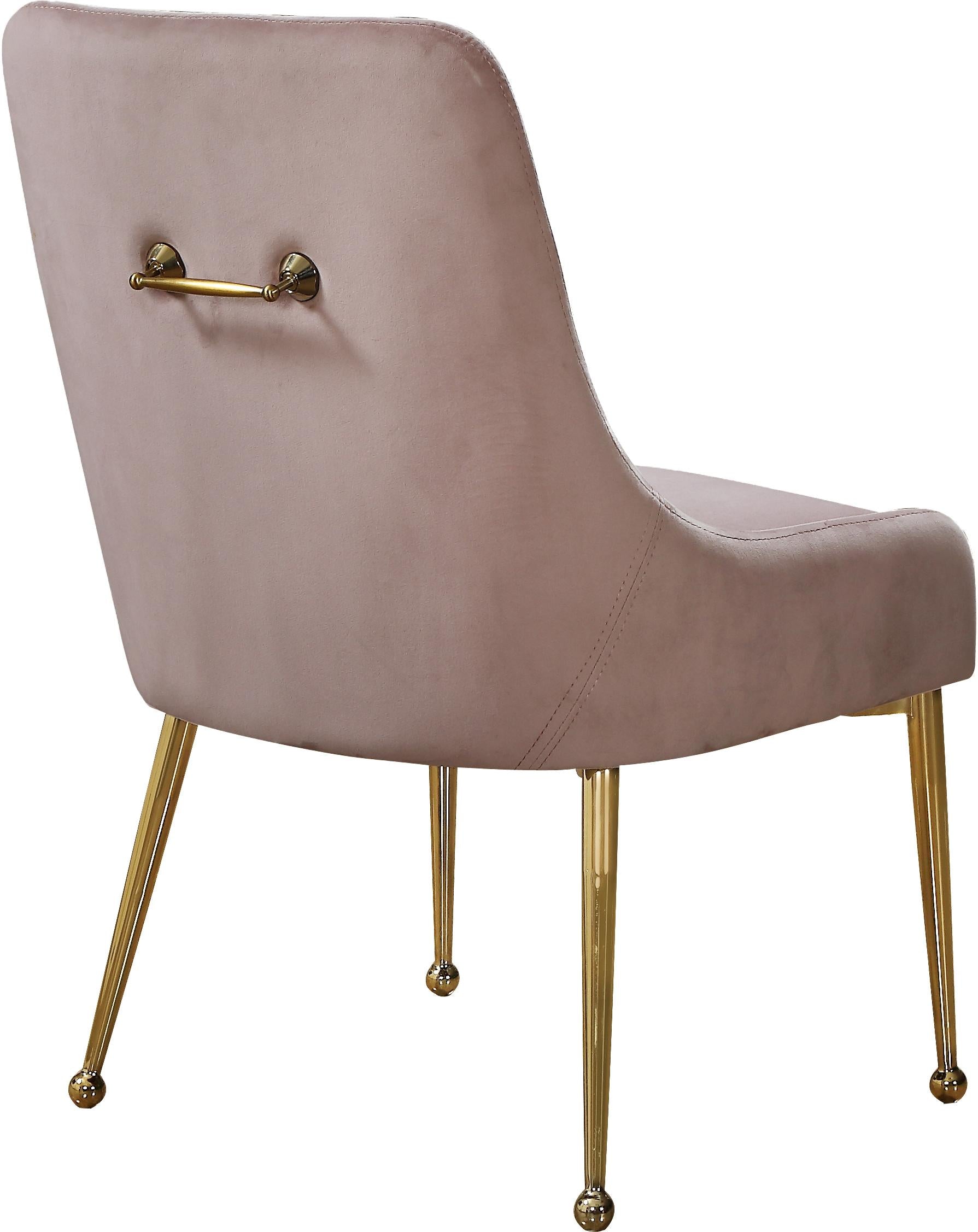 Owen Pink Velvet Dining Chair - Luxury Home Furniture (MI)