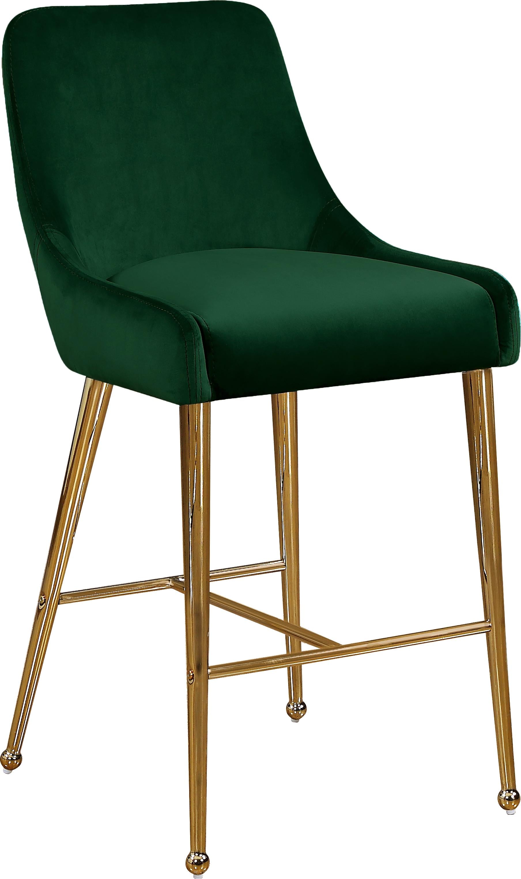 Owen Green Velvet Stool - Luxury Home Furniture (MI)