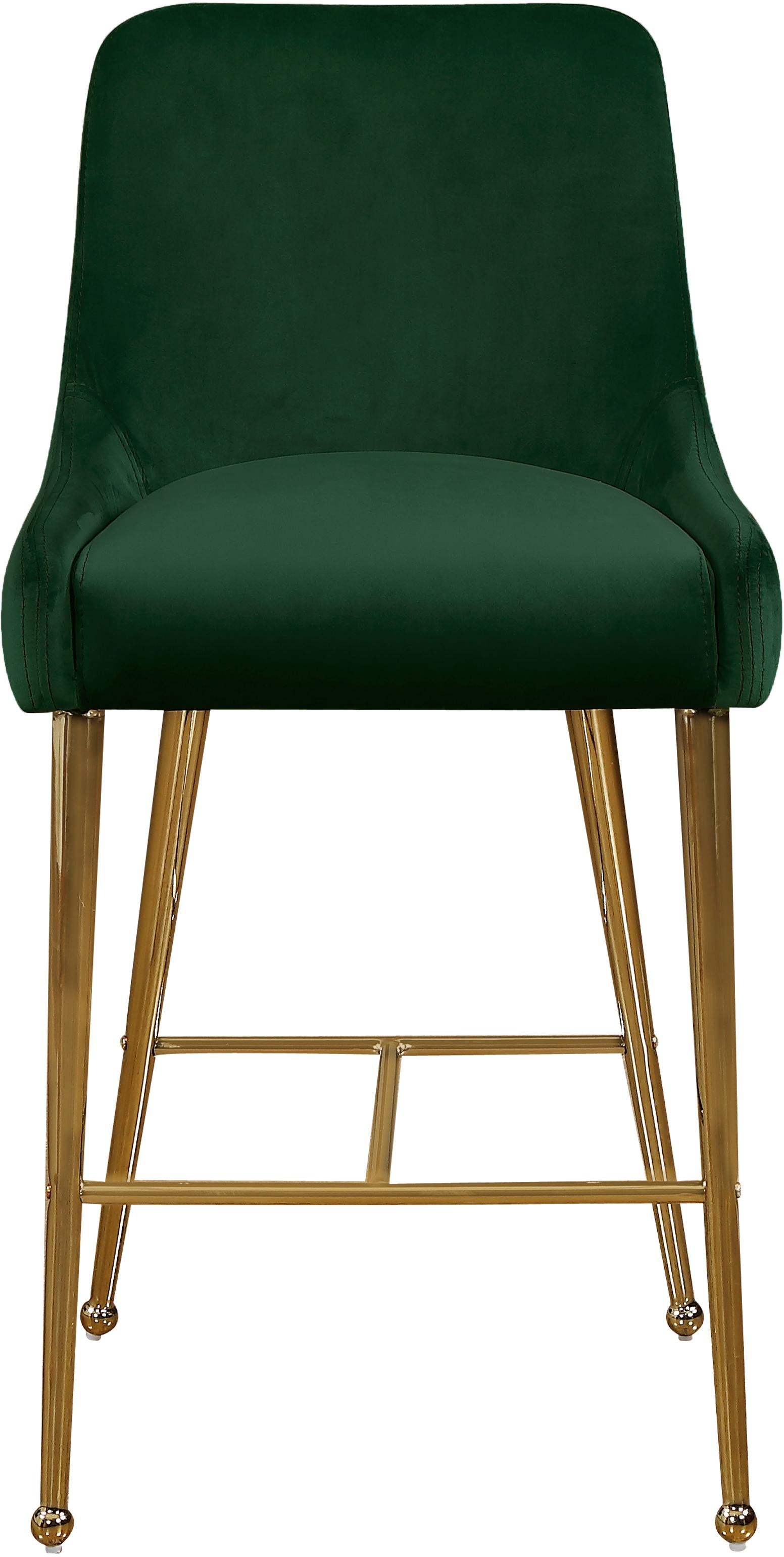 Owen Green Velvet Stool - Luxury Home Furniture (MI)