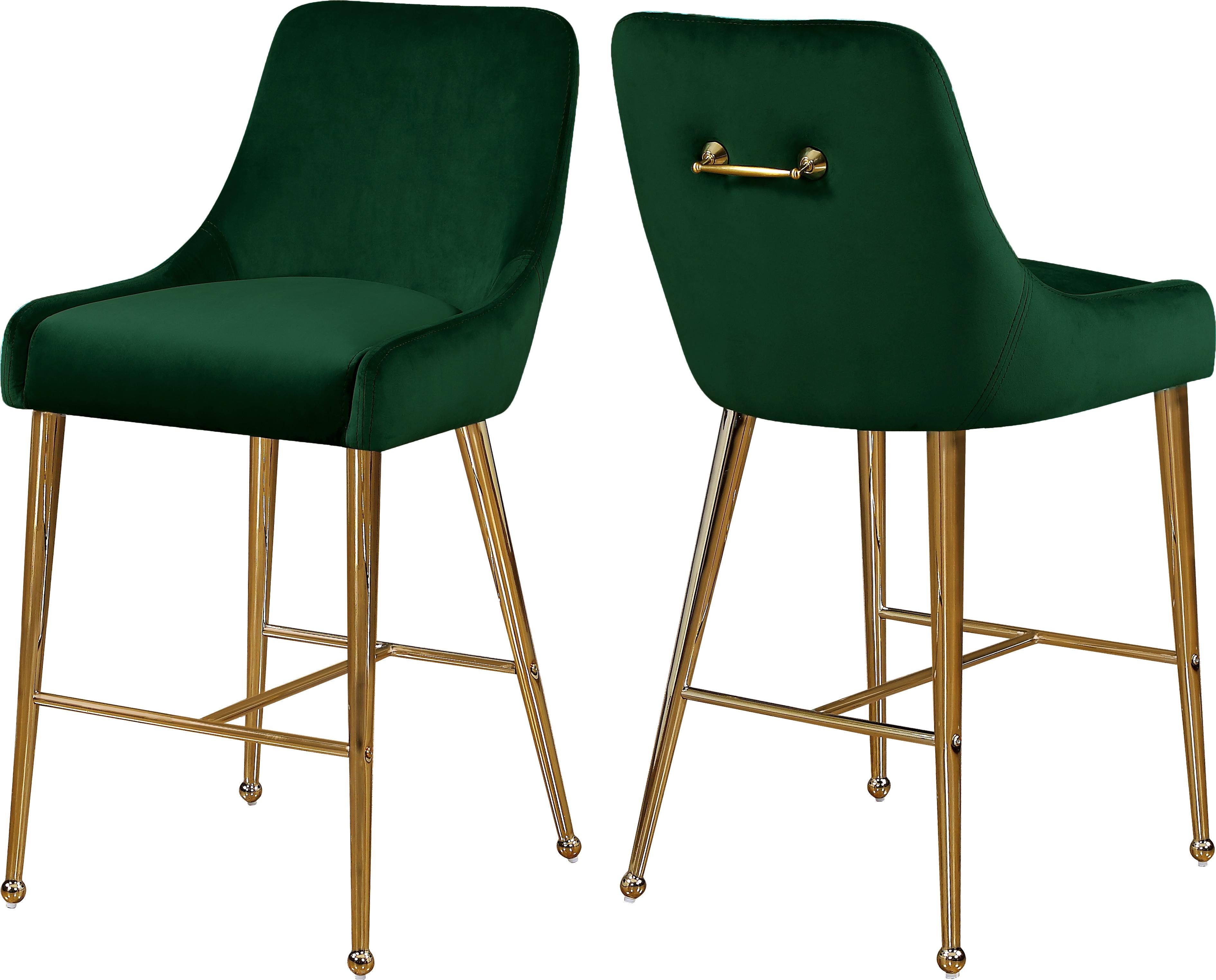 Owen Green Velvet Stool - Luxury Home Furniture (MI)