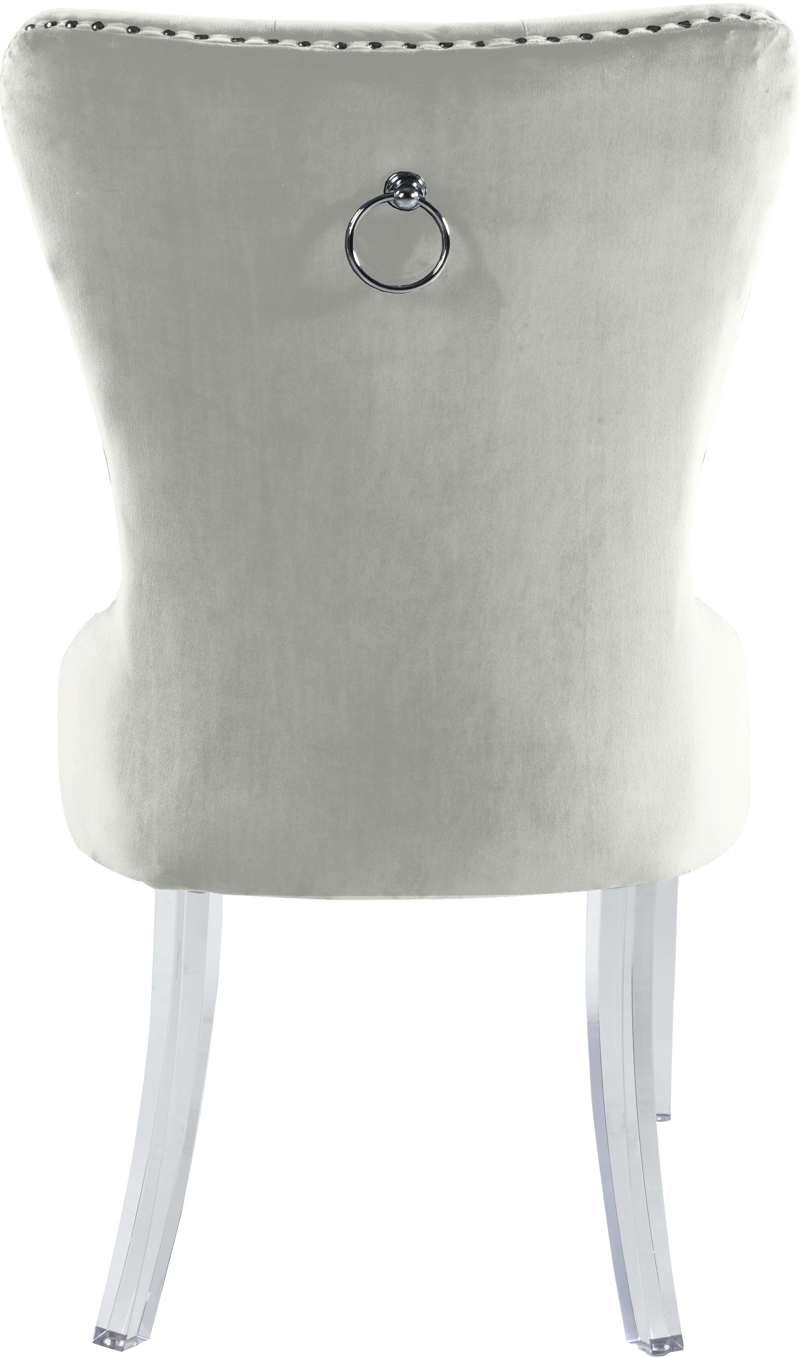 Miley Cream Velvet Dining Chair - Luxury Home Furniture (MI)