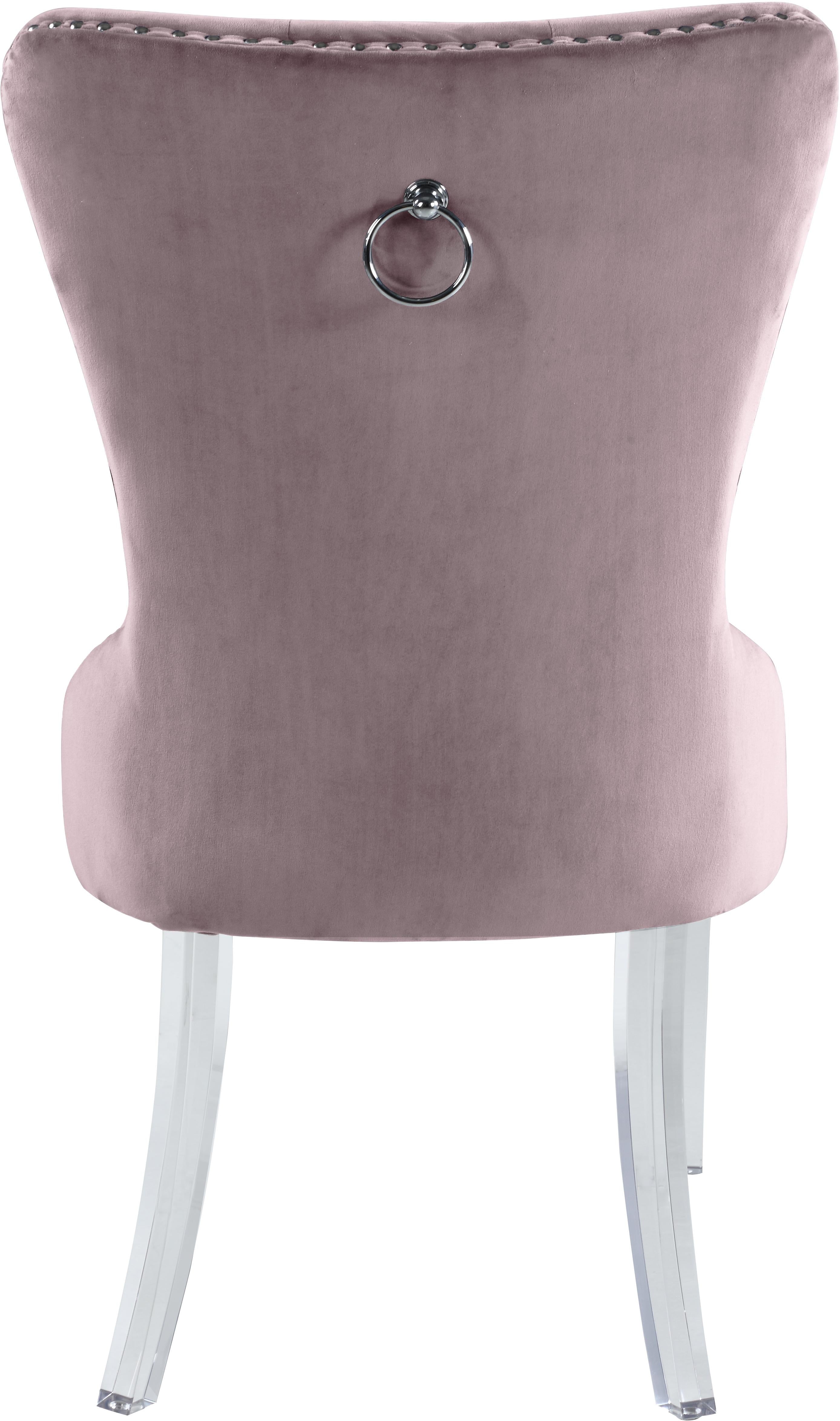 Miley Pink Velvet Dining Chair - Luxury Home Furniture (MI)
