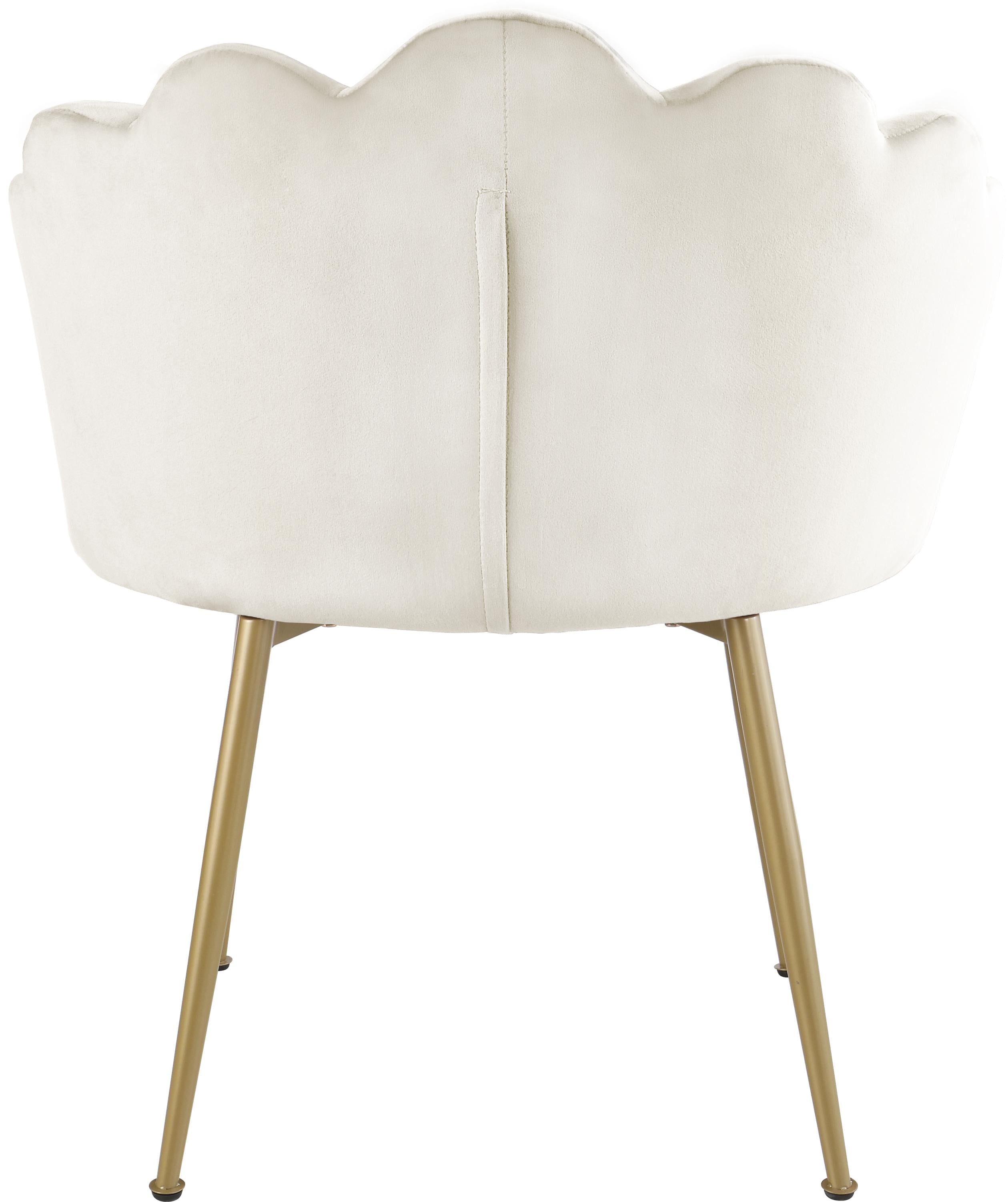 Claire Cream Velvet Dining Chair - Luxury Home Furniture (MI)