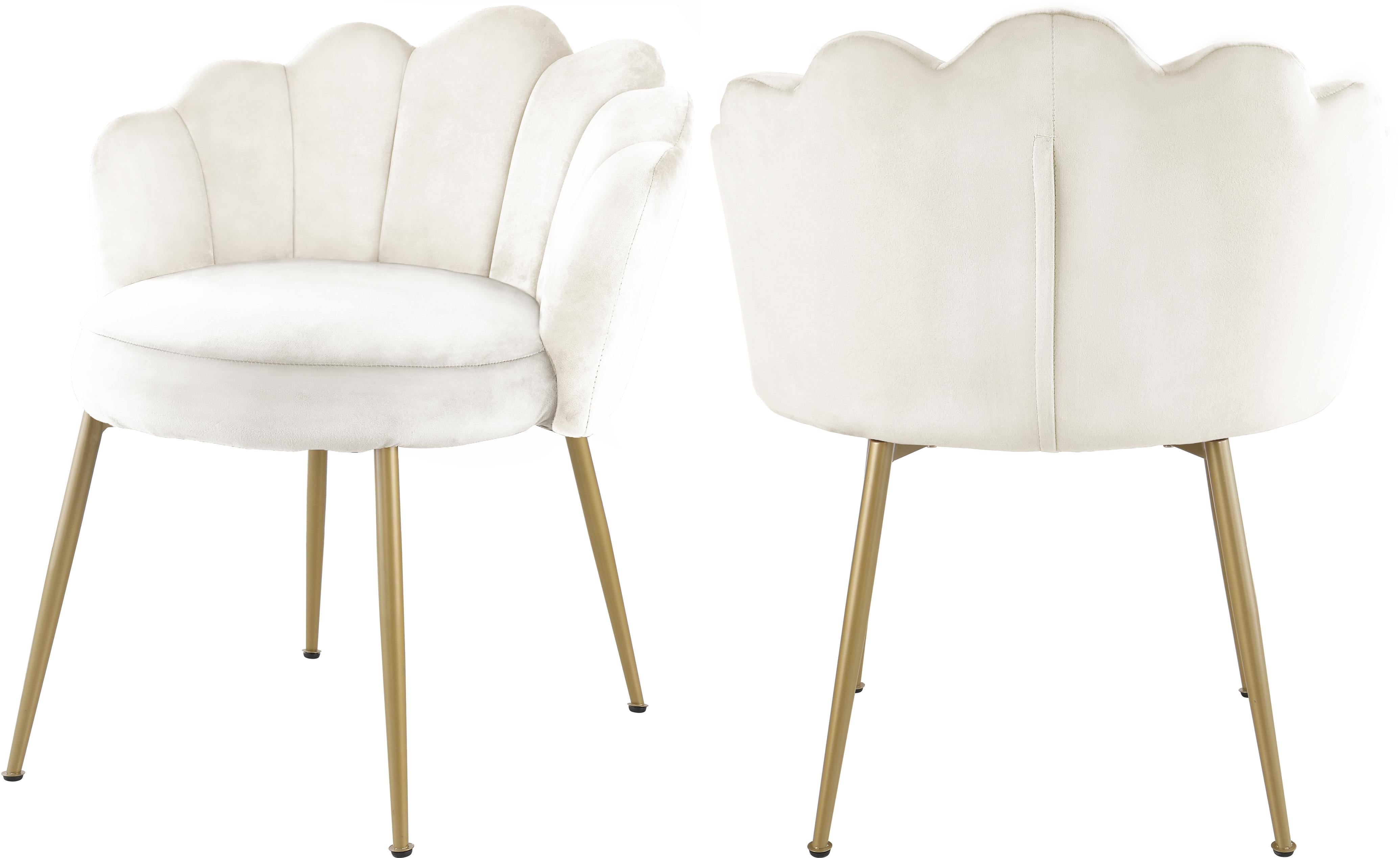Claire Cream Velvet Dining Chair - Luxury Home Furniture (MI)