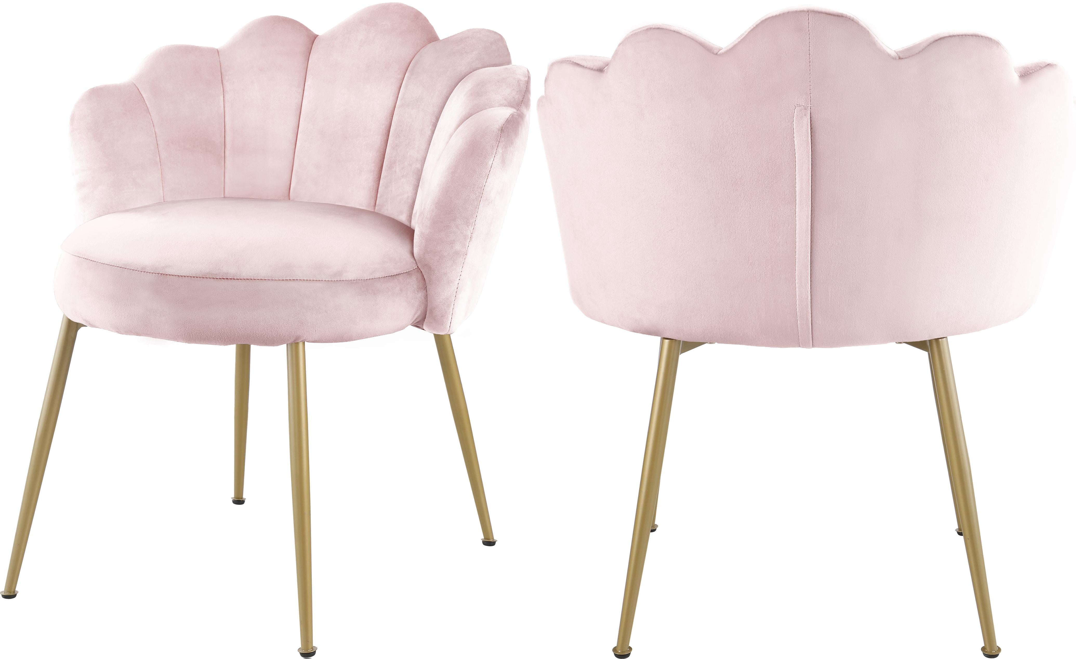 Claire Pink Velvet Dining Chair - Luxury Home Furniture (MI)