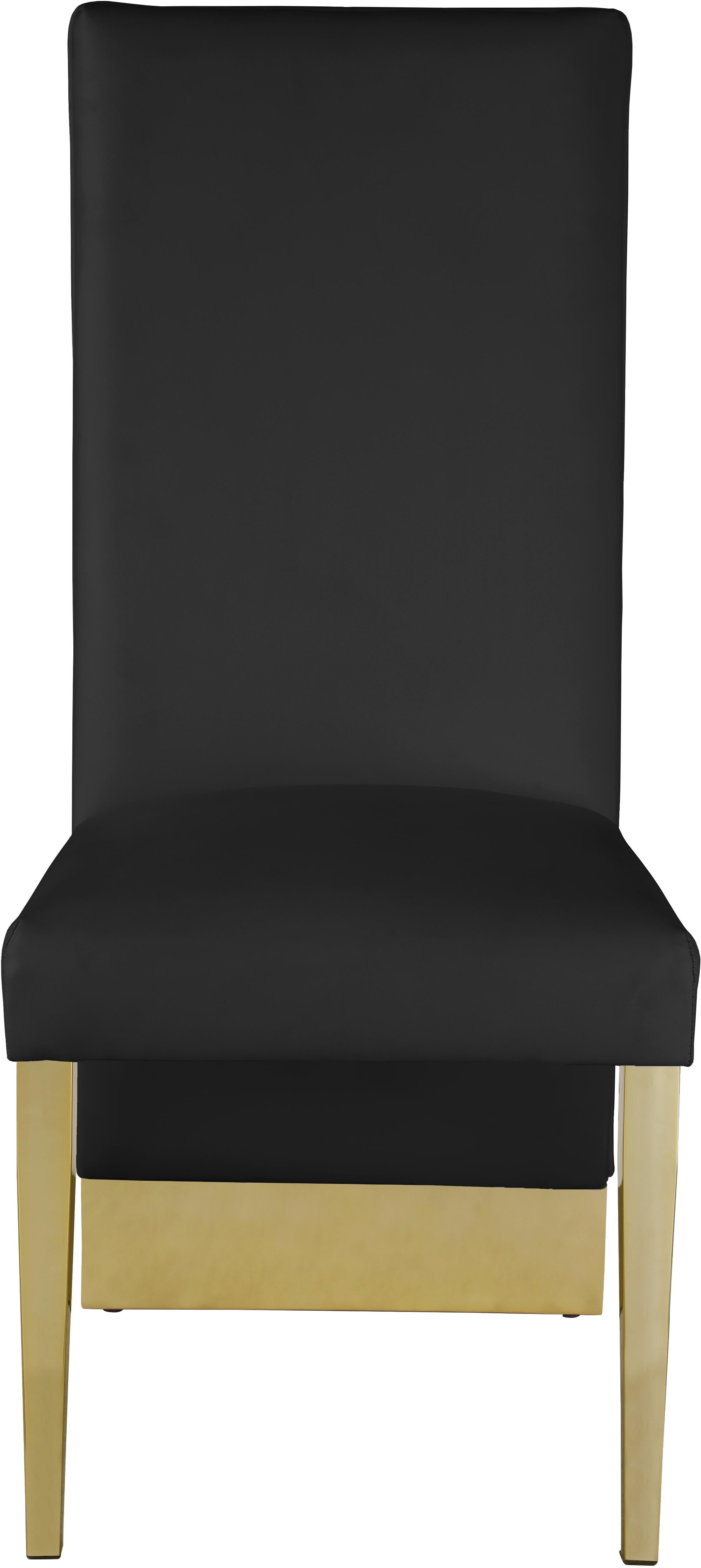 Porsha Black Faux Leather Dining Chair - Luxury Home Furniture (MI)