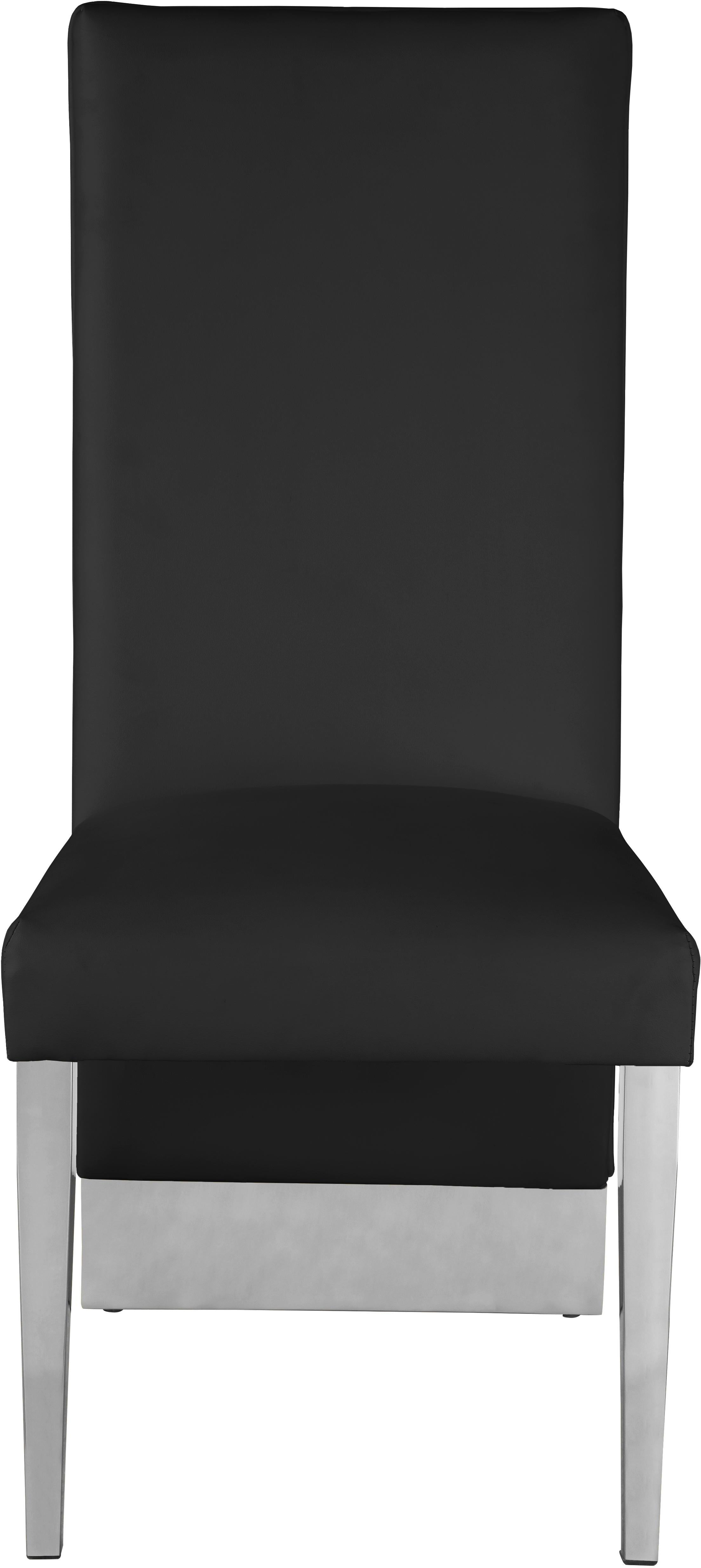 Porsha Black Faux Leather Dining Chair - Luxury Home Furniture (MI)